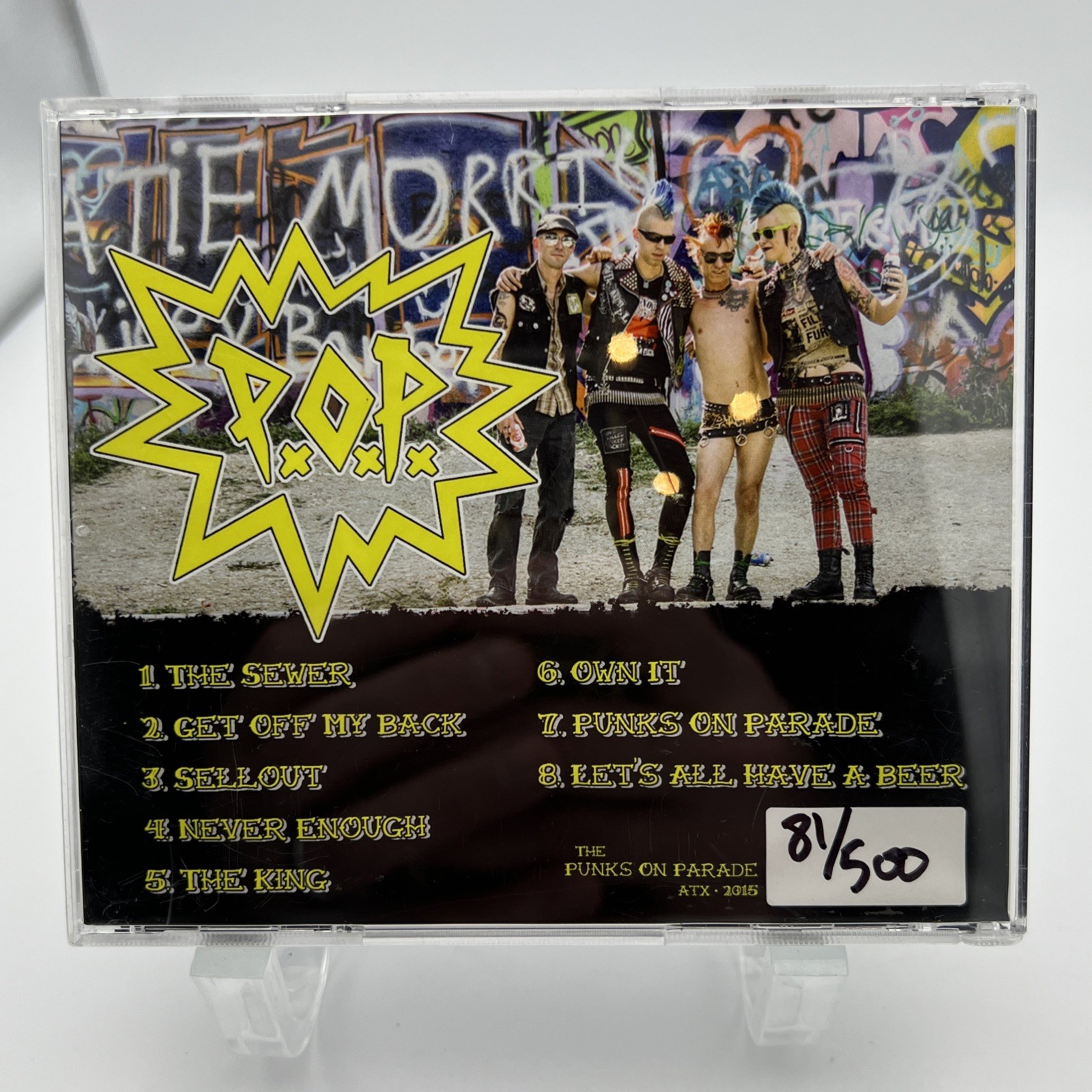 The Punks On Parade P.O.P. CD Rare OOP ATX 2015 Limited Edition 81/500