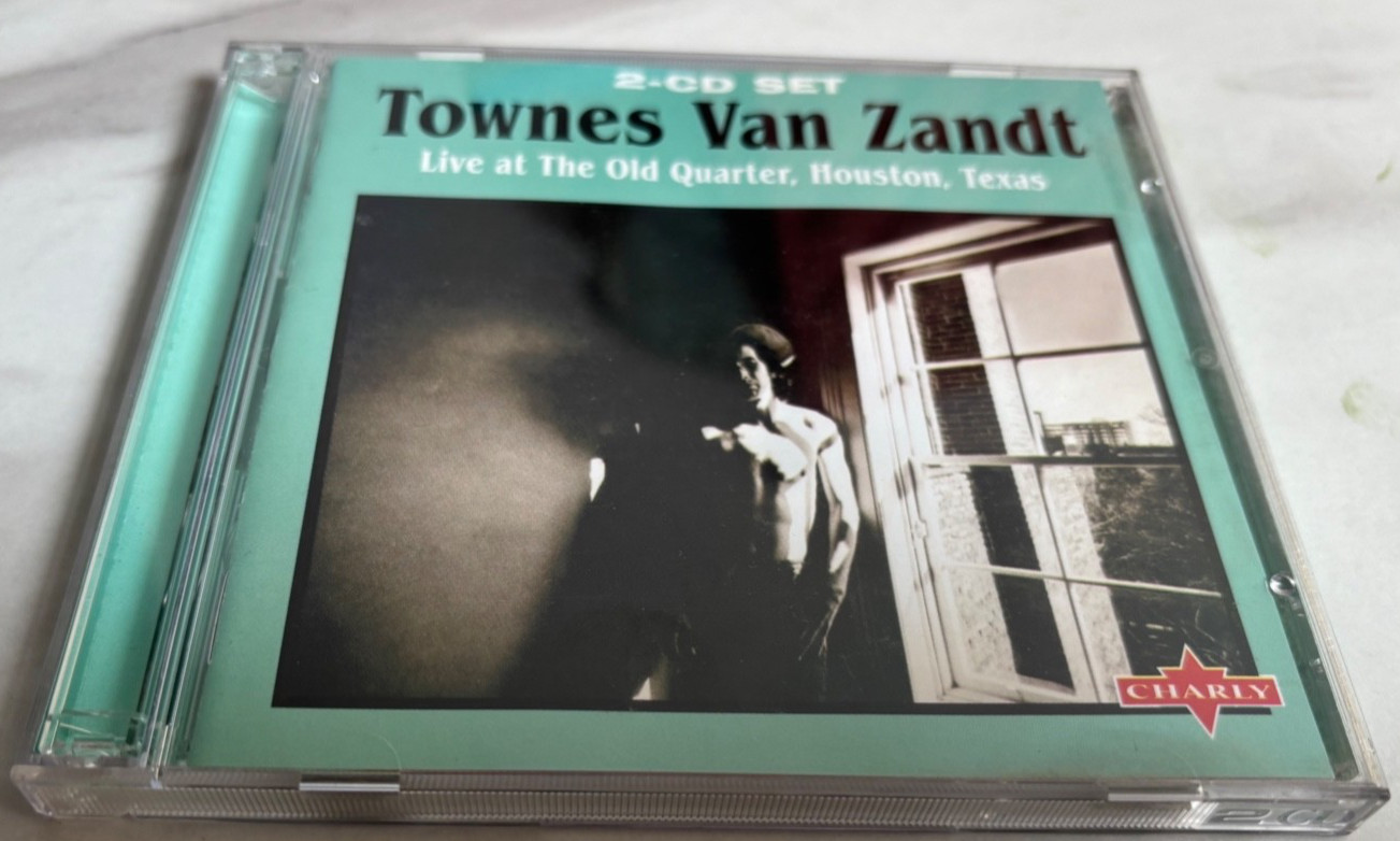 Townes Van Zandt-Live At The Old Quarter Houston. 27 Track 2CD. SNAD508CD. VGC.