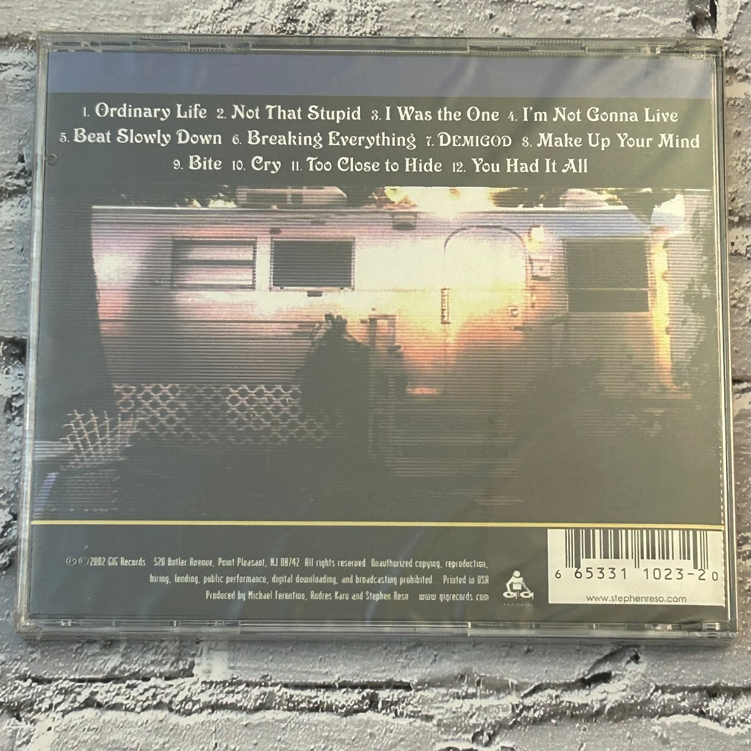 Stephen Reso – Ordinary Life CD 2002 Indie Rock Pop CIC Records US Sealed
