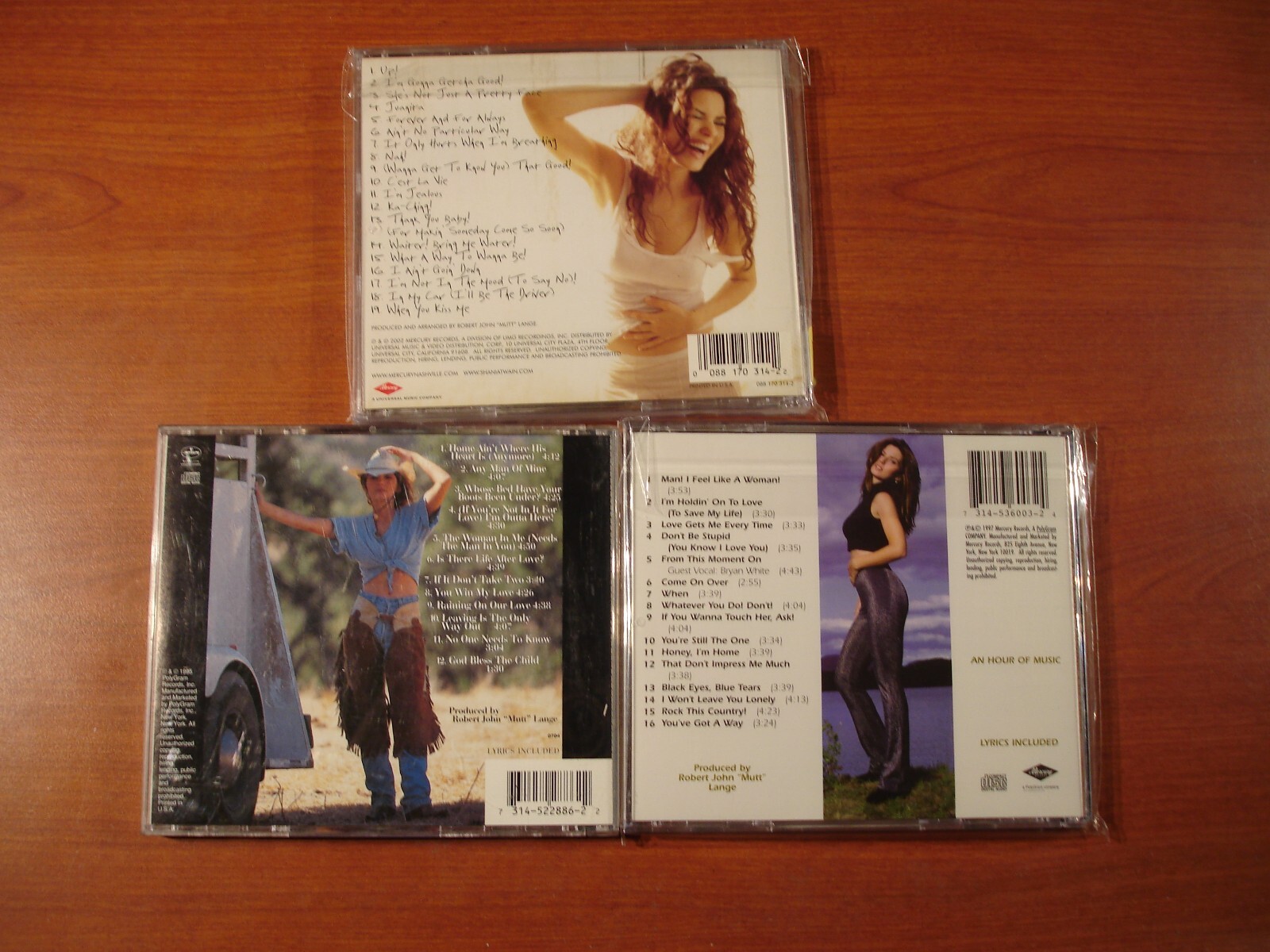 Shania Twain 3 CD Lot The Woman In Me, Come On Over, & Up!