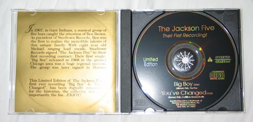Michael Jackson Five Big Boy Ltd Edition Gold Disc Single Factory Sealed CD
