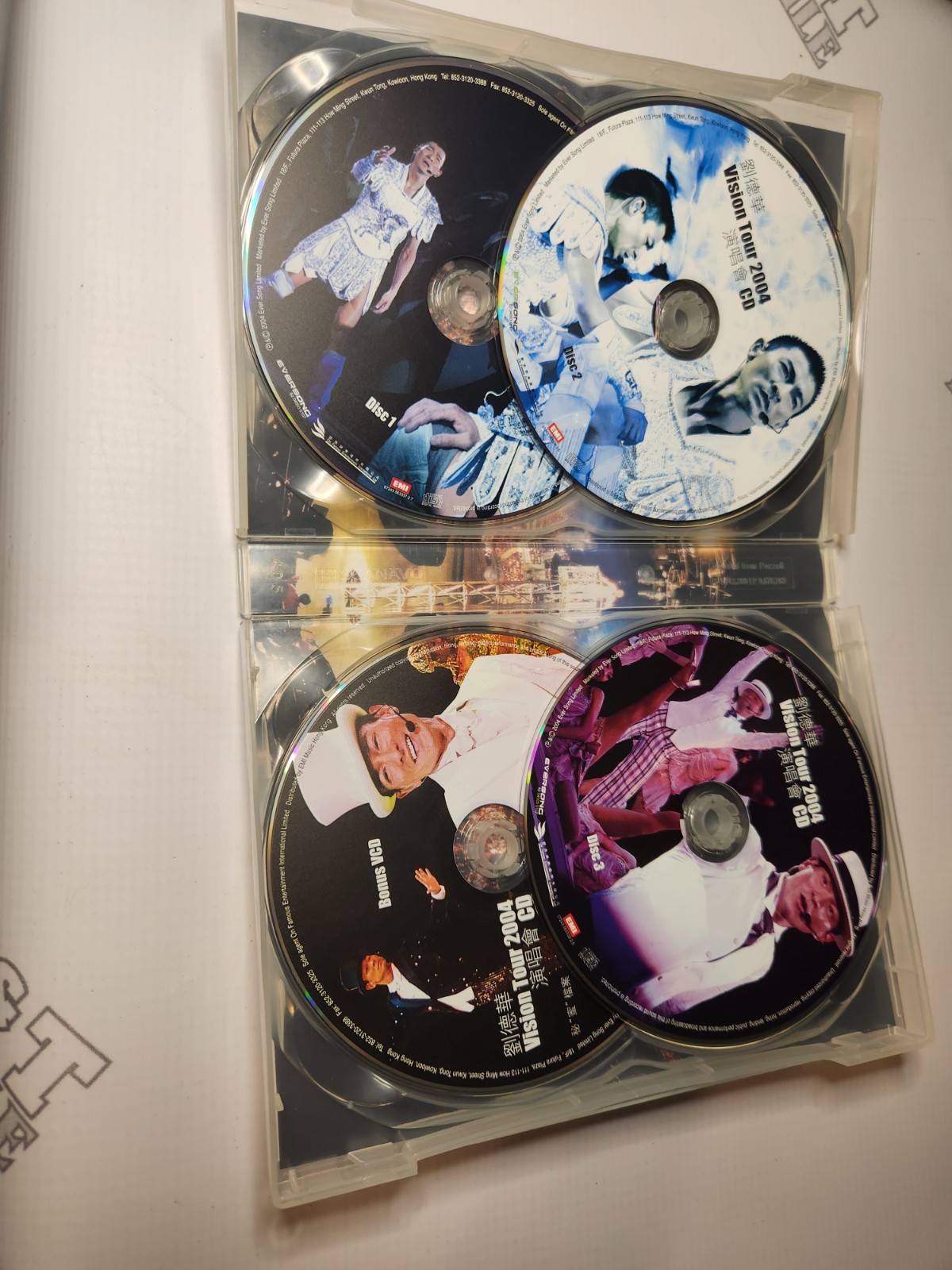 Andy Lau Vision Tour 2004 First Batch Limited Special Edition 4 Disk Set GREAT