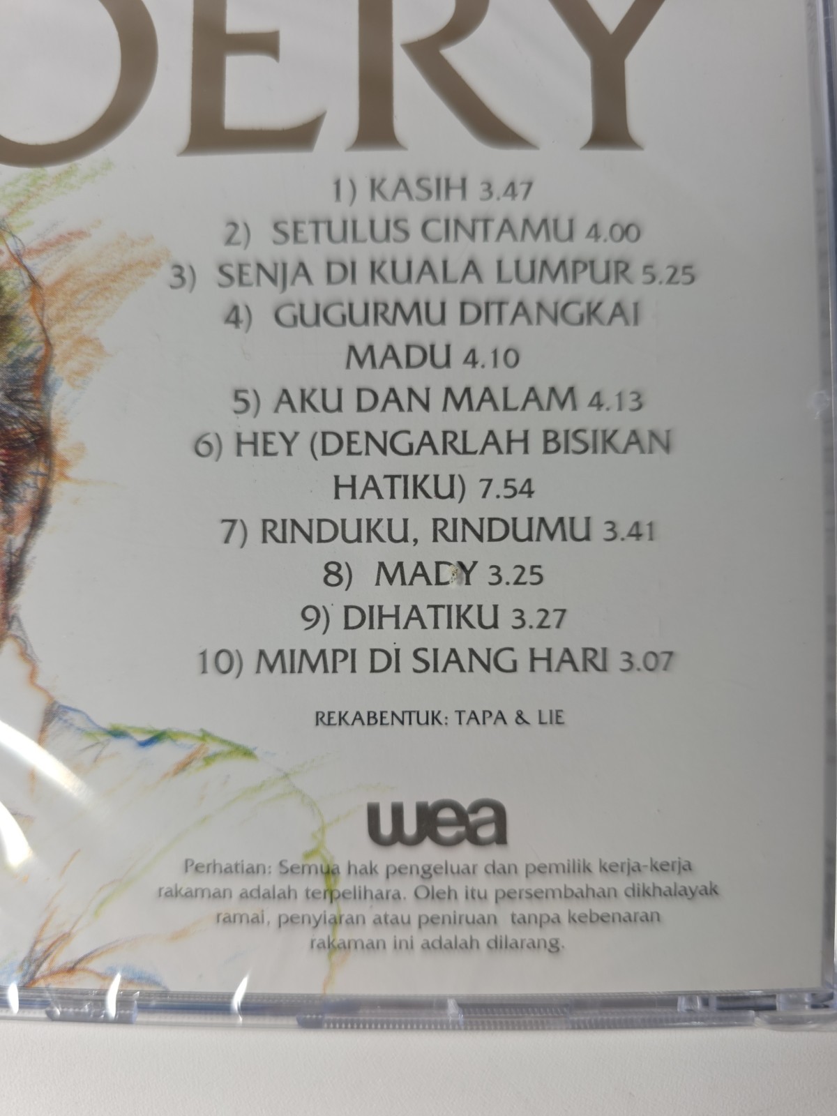 New Sealed Koleksi Terbaik BROERY Warner Music Malaysia CD - 1992 WEA