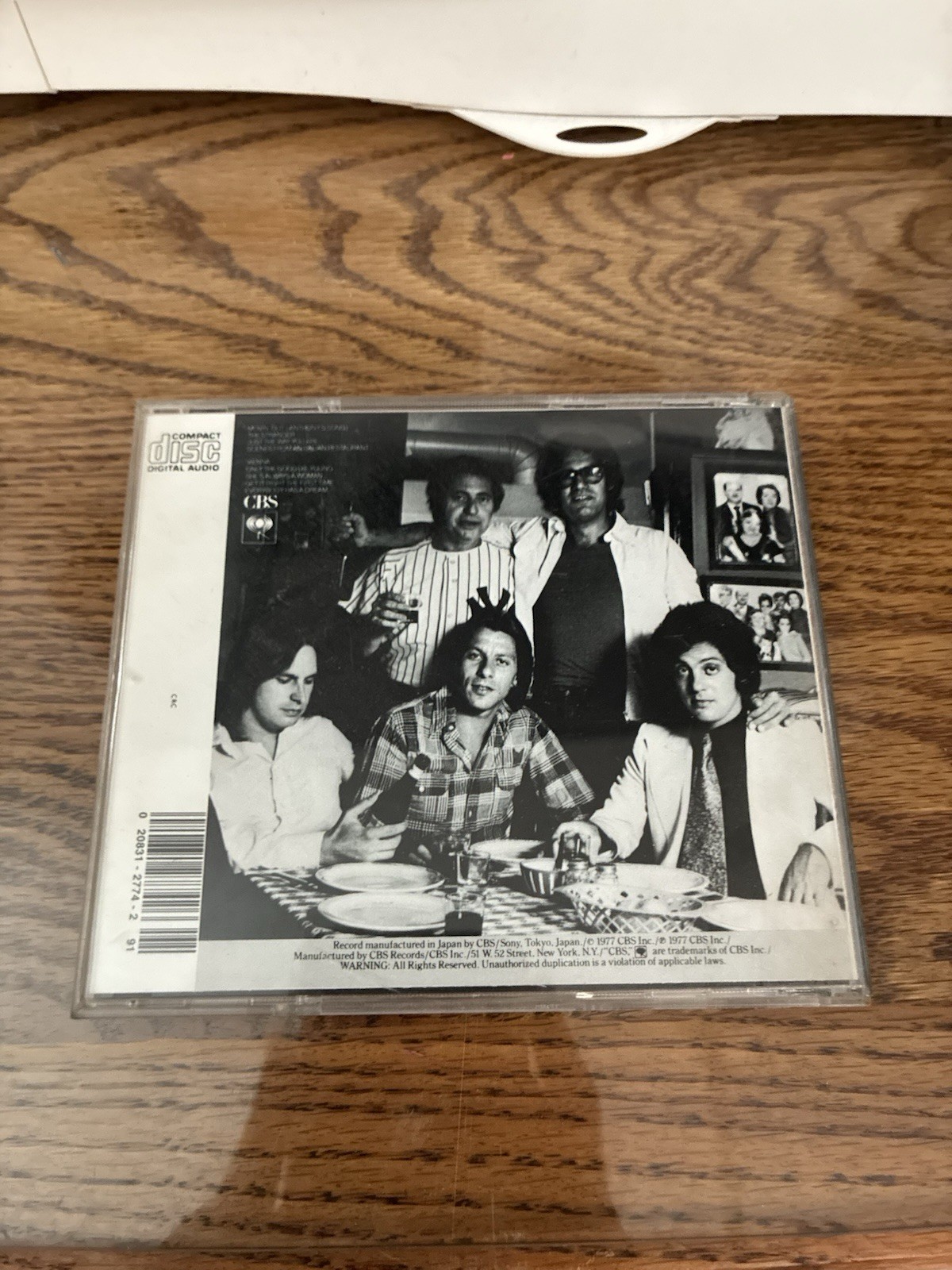 Billy Joel The Stranger CD 1977 CBS Rock Album CK 34987 Phil Ramone Jewel Case