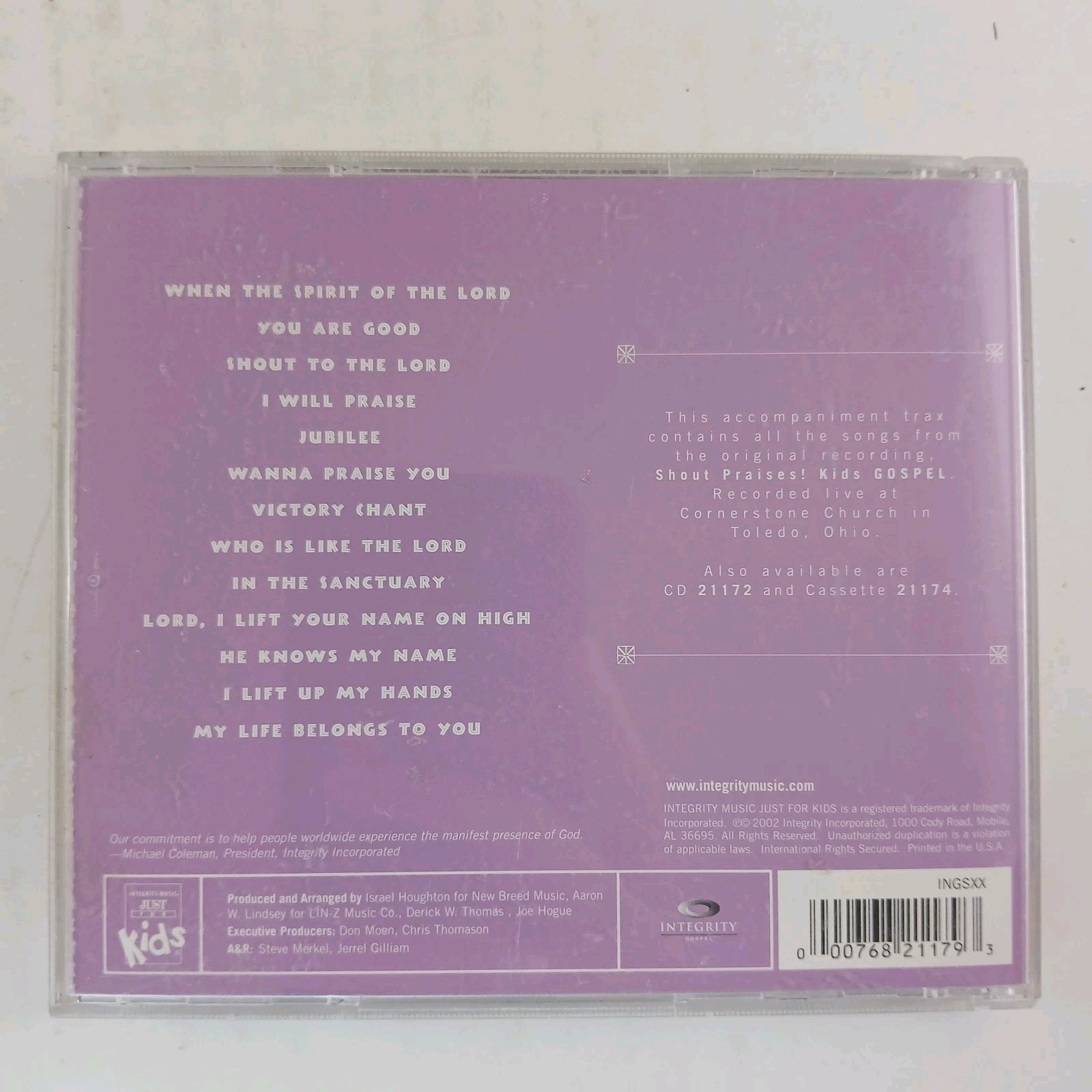 Vtg Shout Praises Kids 5 CD Lot With 3 Split Track CDs Worship Church Singing
