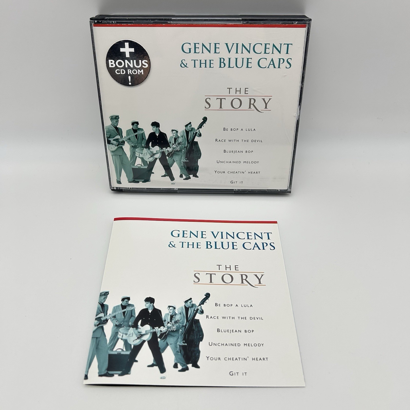 Gene Vincent & The Blue Caps - The Story (CD w/ Bonus CD ROM, EMI, 2000, EU)