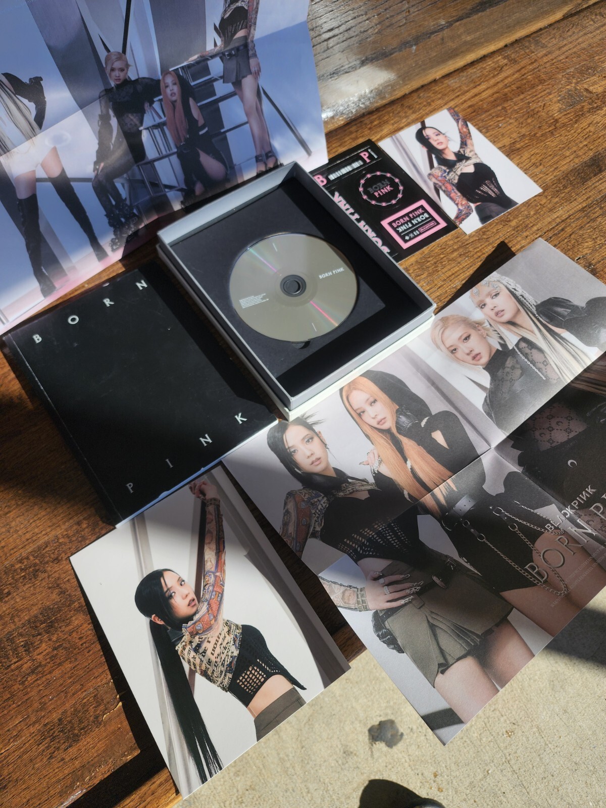 BLACKPINK ALBUM BORN PINK BOX SET Gray Version Kpop POB Photo Card Posters Book