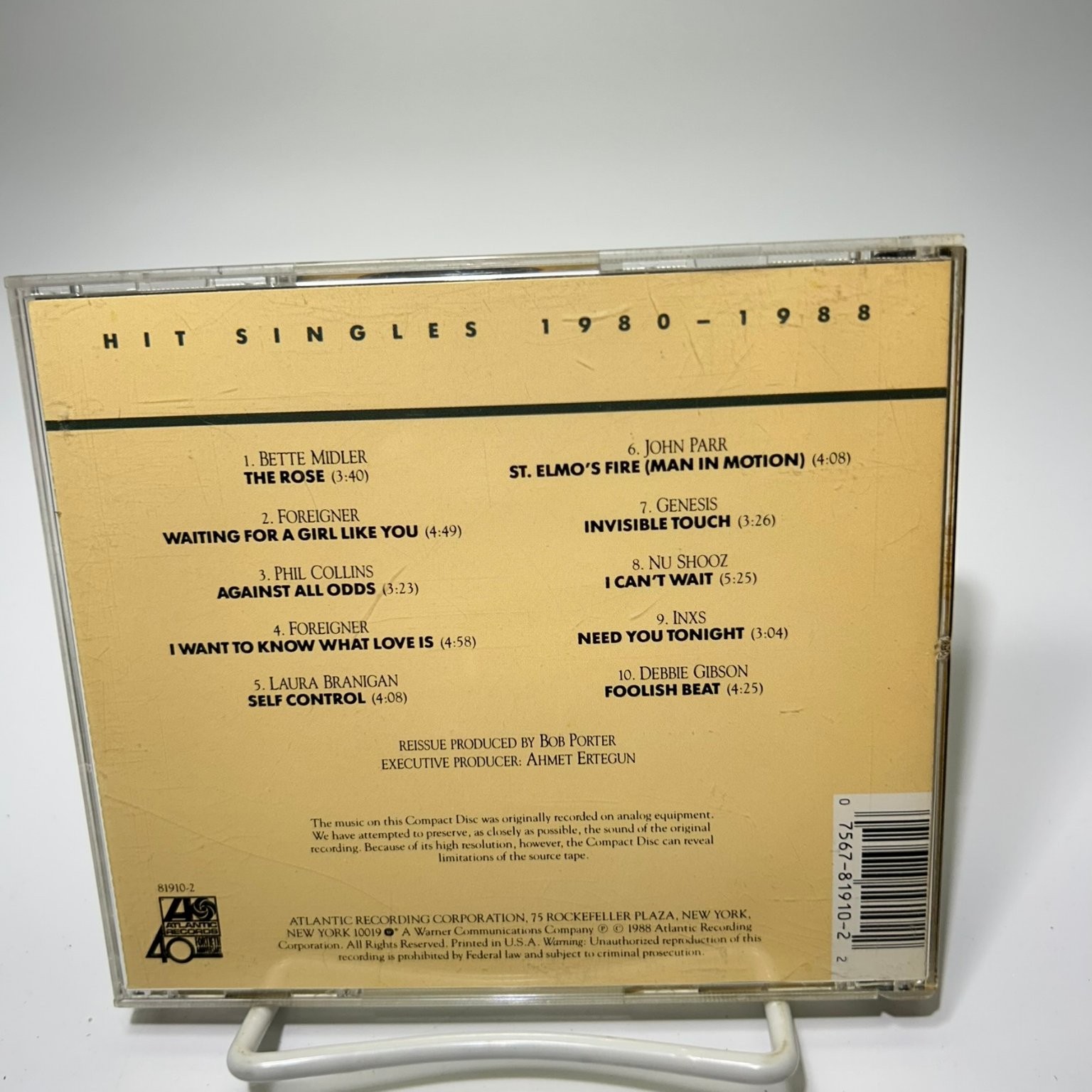 Various Artists - Hit Singles 1980-1988 CD Reissue Pop Rock Atlantic