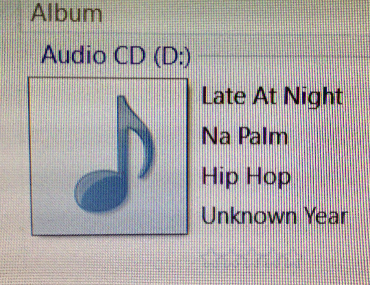 Late at Night, by NA Palm, CD, New, Cardboard Sleeve