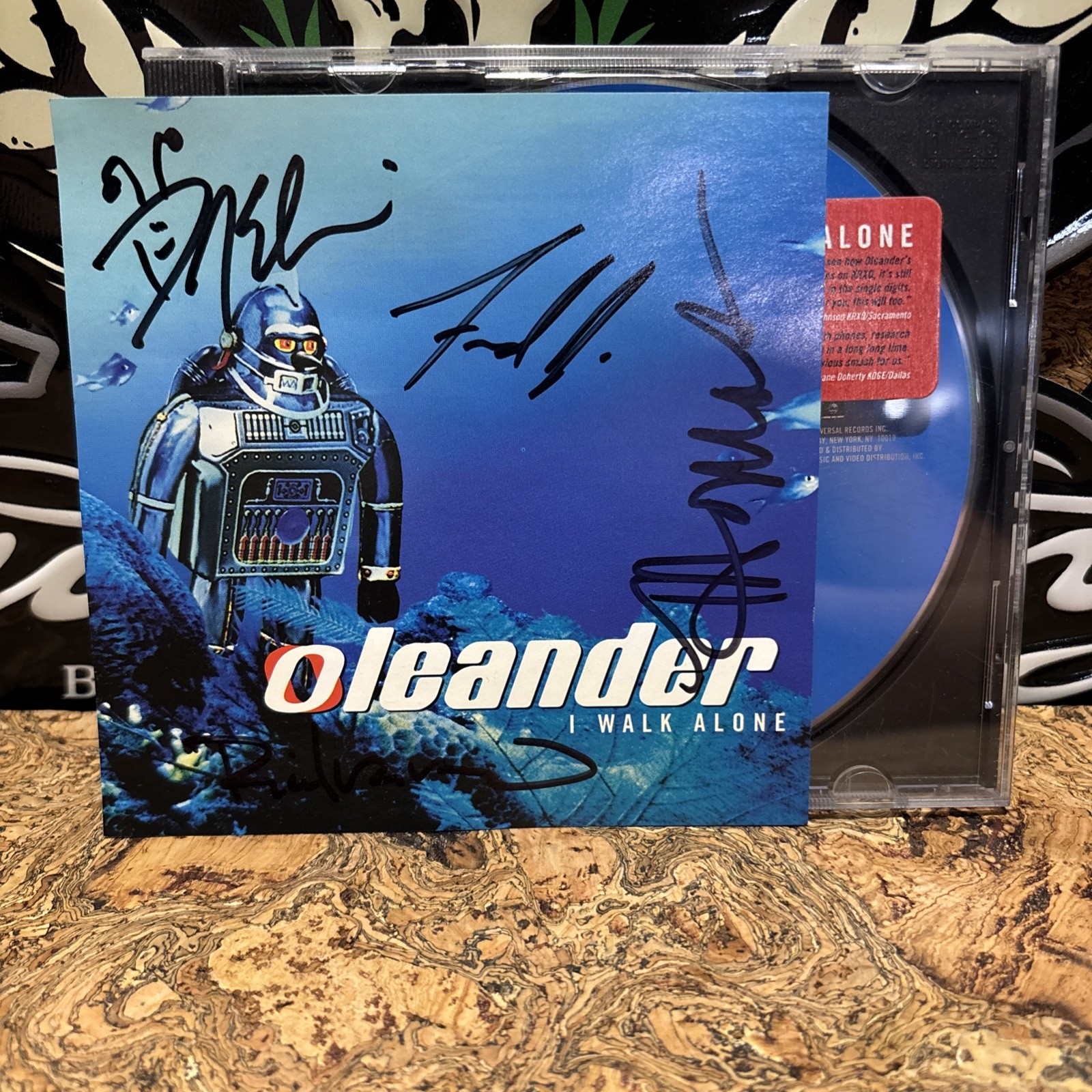 Oleander I Walk Alone SIGNED Cd Rare Promo Cd Alt Metal Rock 90s Grunge Nirvana
