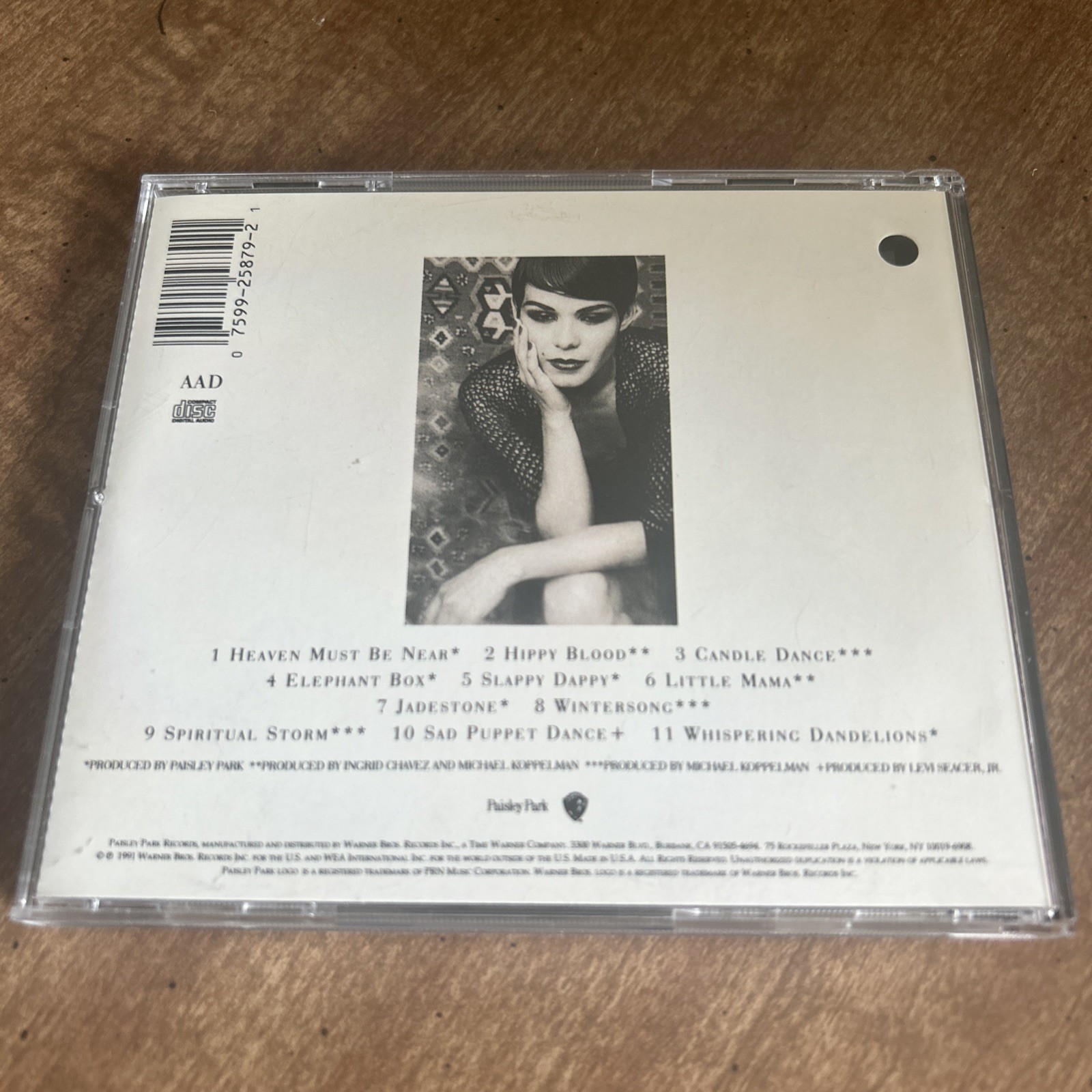 INGRID CHAVEZ May, 19, 1992 RARE Promotional Album CD w/Prince-Super RARE!