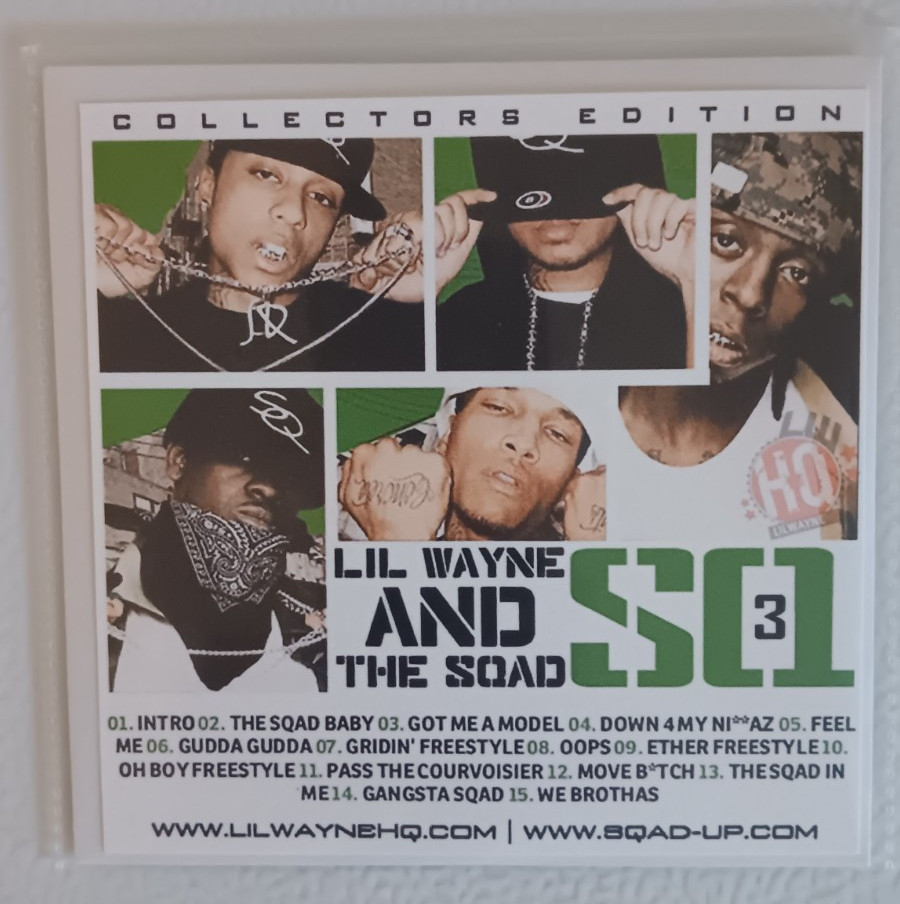 7 CD Lot Rap/Hip-Hop, Lil Wayne & The Squad - SQ 1-6 Collection [SEALED MIXTAPE]