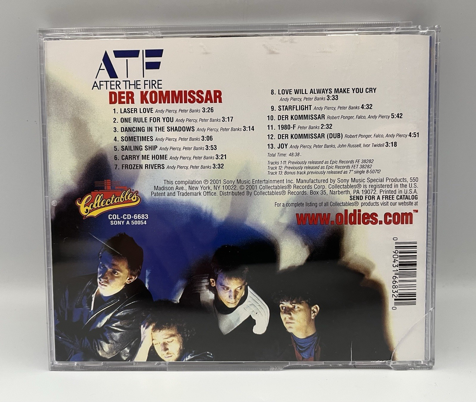 ATF After The Fire Der Kommissar CD 2001 Collectables Reissue EUC