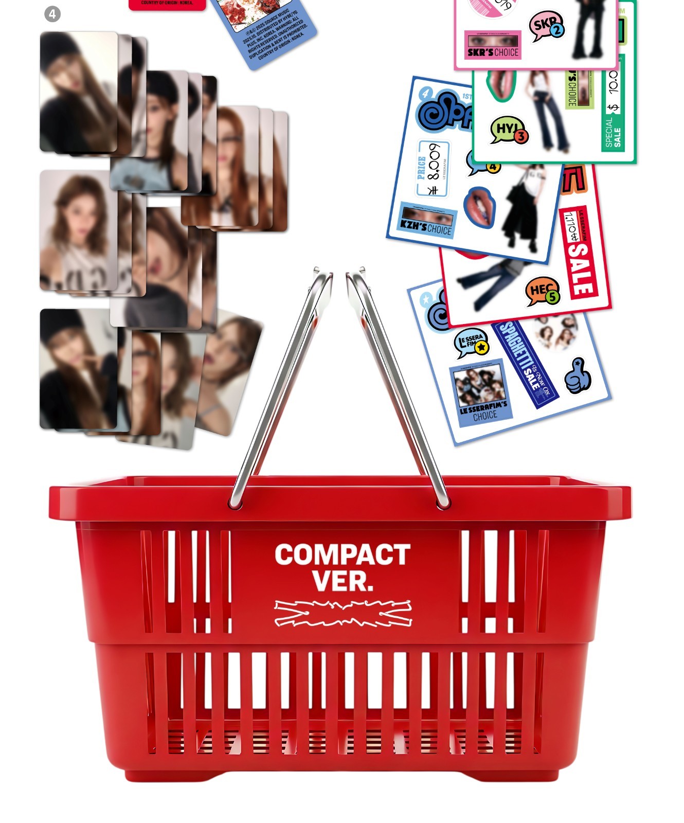 LE SSERAFIM 1st Single Album [SPAGHETTI] COMPACT Ver. CD+Book+P.Card+Sticker+etc