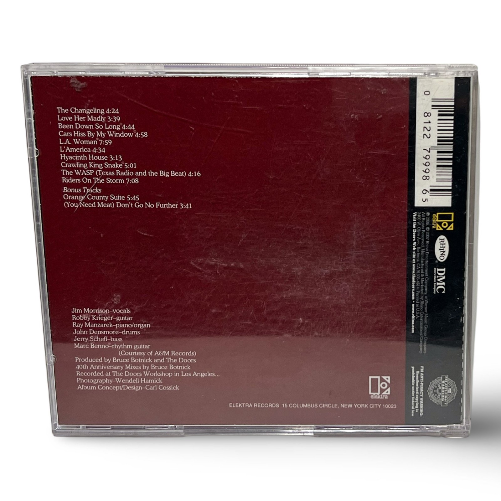 The Doors L.A. Woman CD 40th Anniversary Edition Rhino R2 101155