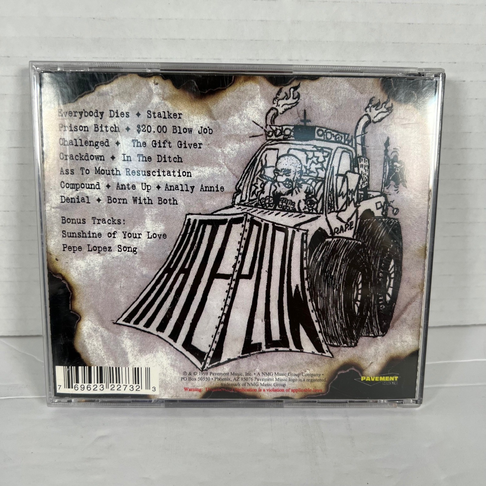 Hateplow Everybody Dies CD 1998 Pavement Music Death Metal 76962-32273-2