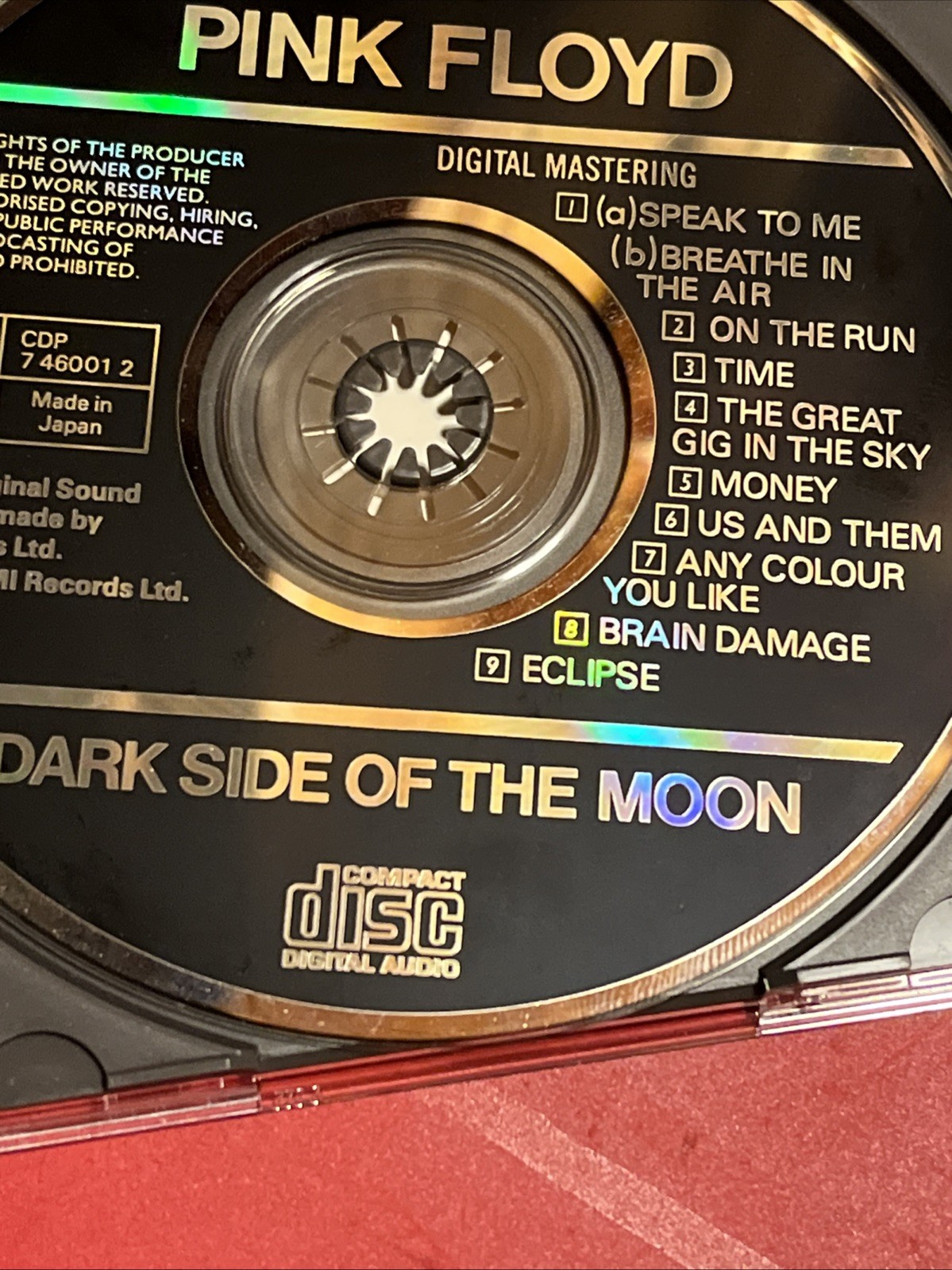 🔥 PINK FLOYD - Dark Side Of The Moon - Harvest Black Disc Japan ULTRA RARE OOP