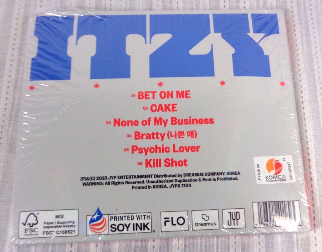 Itzy - Kill My Doubt / K-Pop Black Cap Cover - Korea - SEALED BRAND NEW!