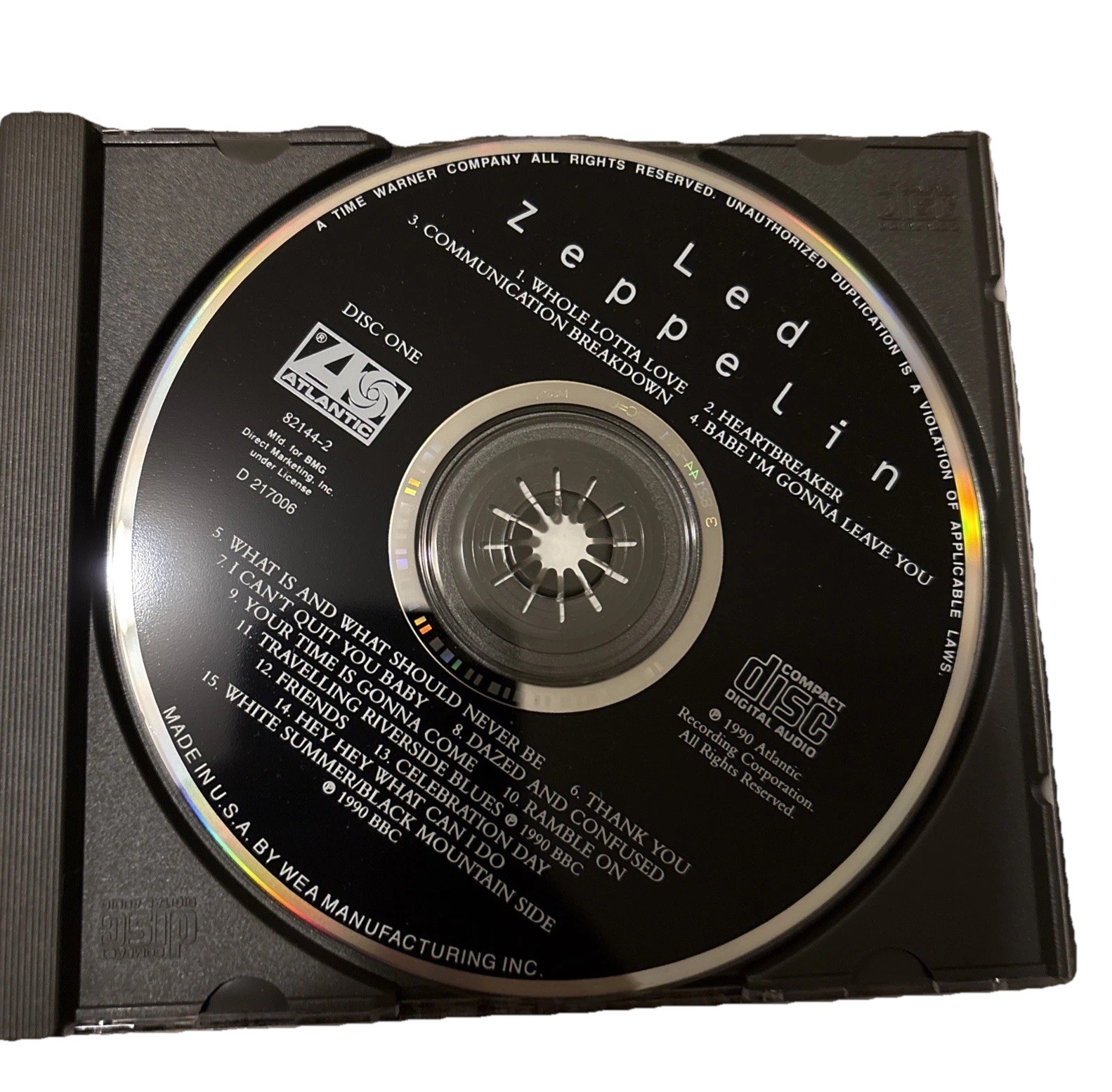 Led Zeppelin I Disc 1 From Box Set CD w/ Jewel Case Cover Art