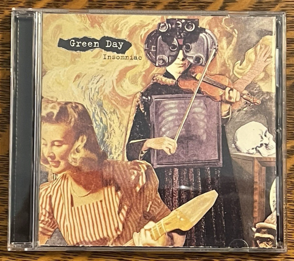 CD WITH FOLD OUT POSTER~ GREEN DAY~ 1995~ INSOMNIA