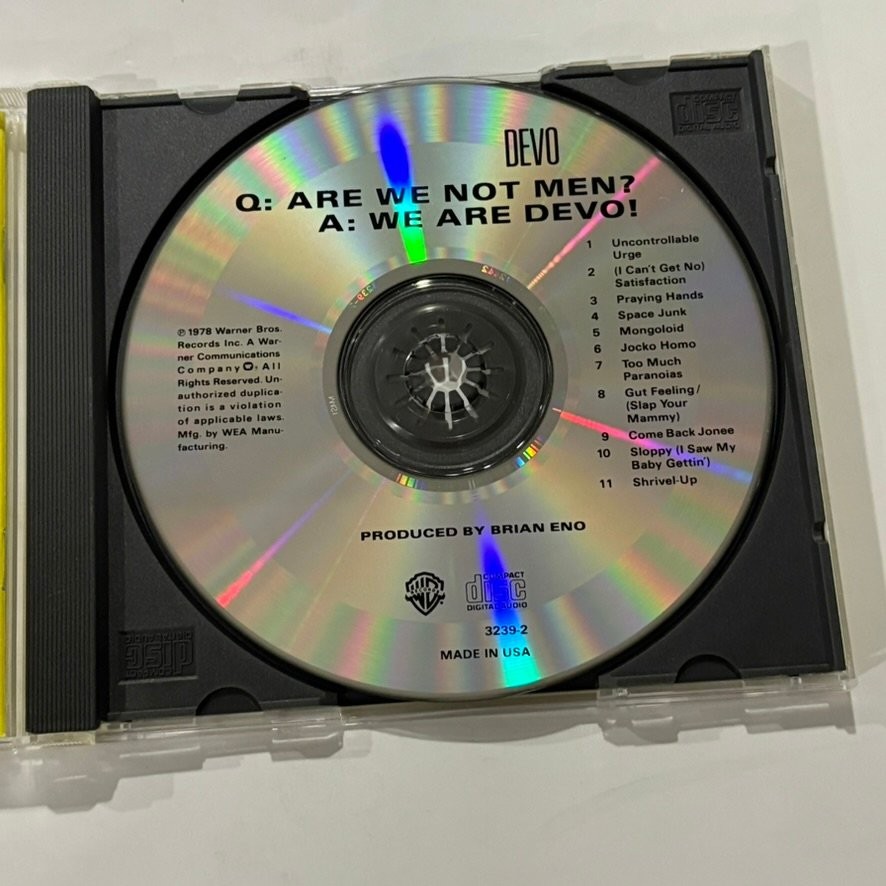 DEVO – Q: Are We Not Men? A: We Are Devo! CD 1978 New Wave Warner Bros.