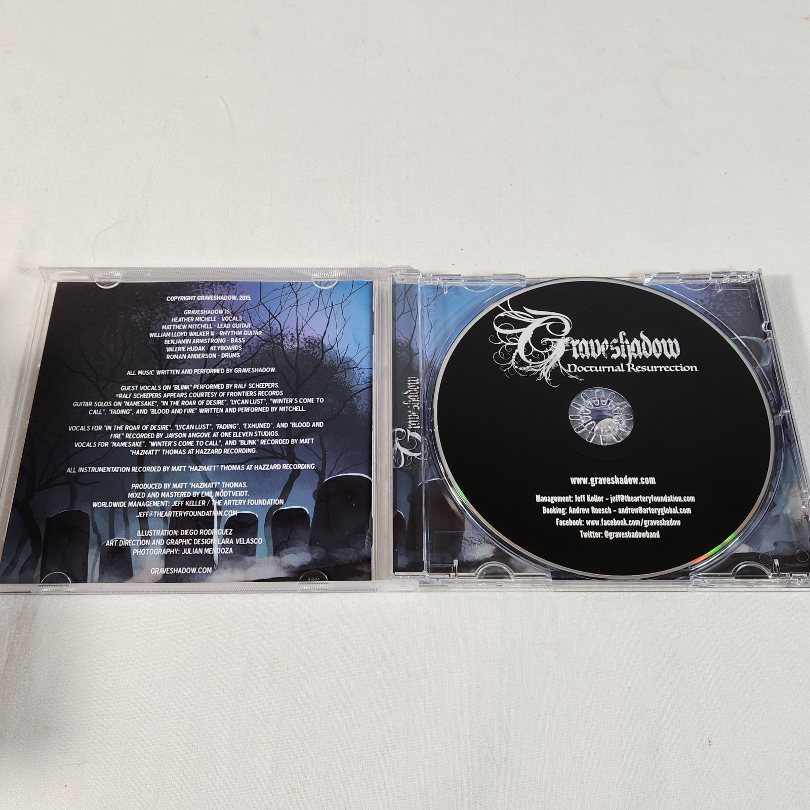Graveshadow - Nocturnal Resurrection (CD 2015 Import) Heavy Metal Fast FREE Ship