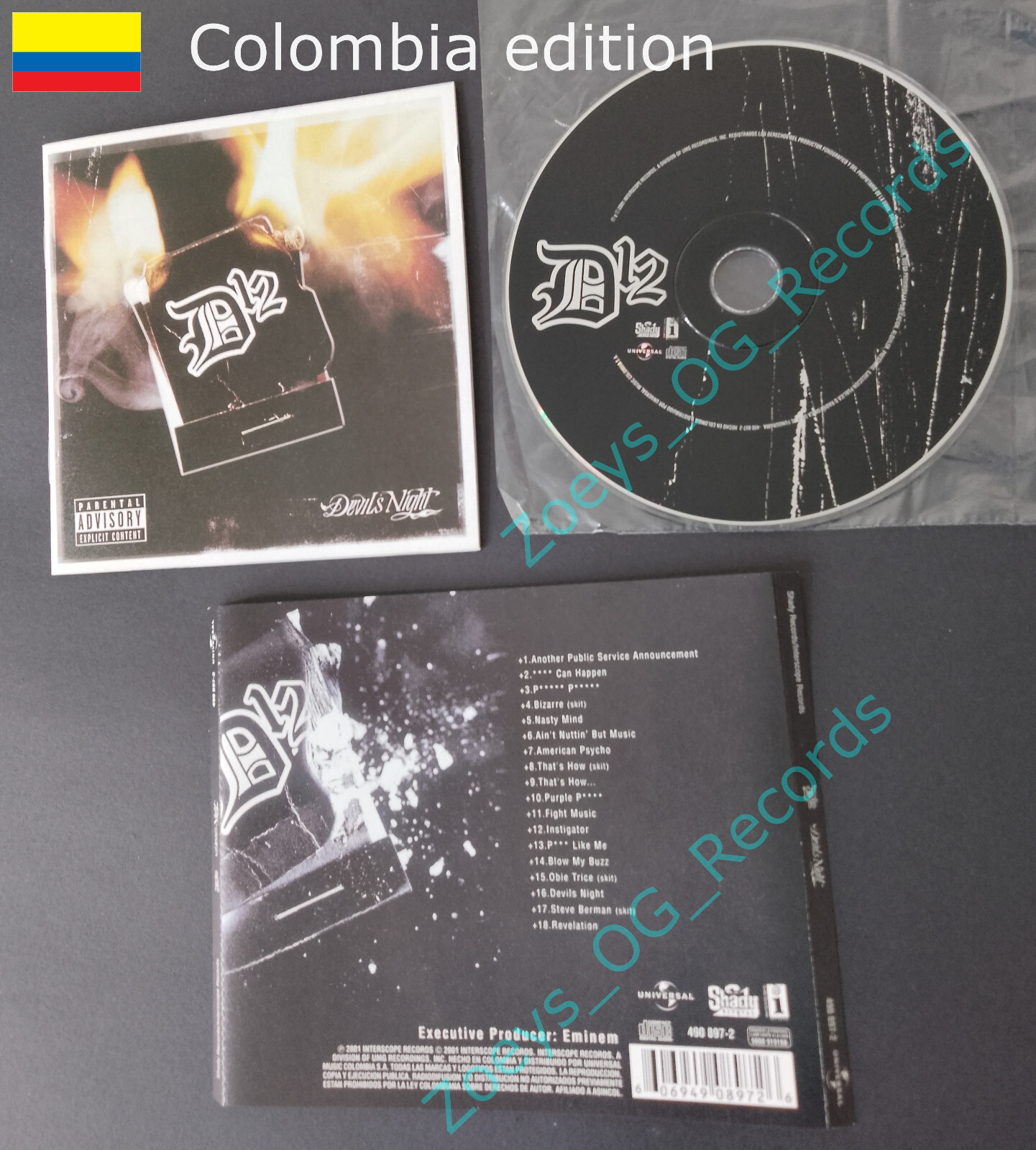 (Import CD) D12 - Devils Night 2001 - Eminem - Rare - South America Edition