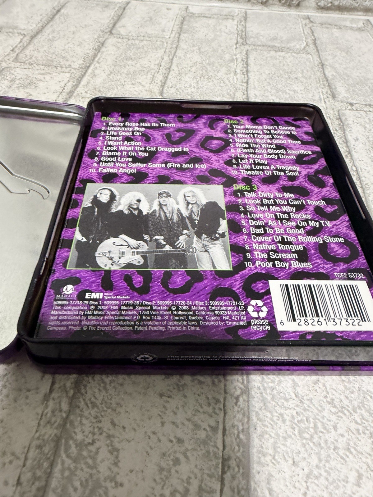 Poison Collector’s Edition No Tin CD 3 Discs Hair Metal RARE 2008