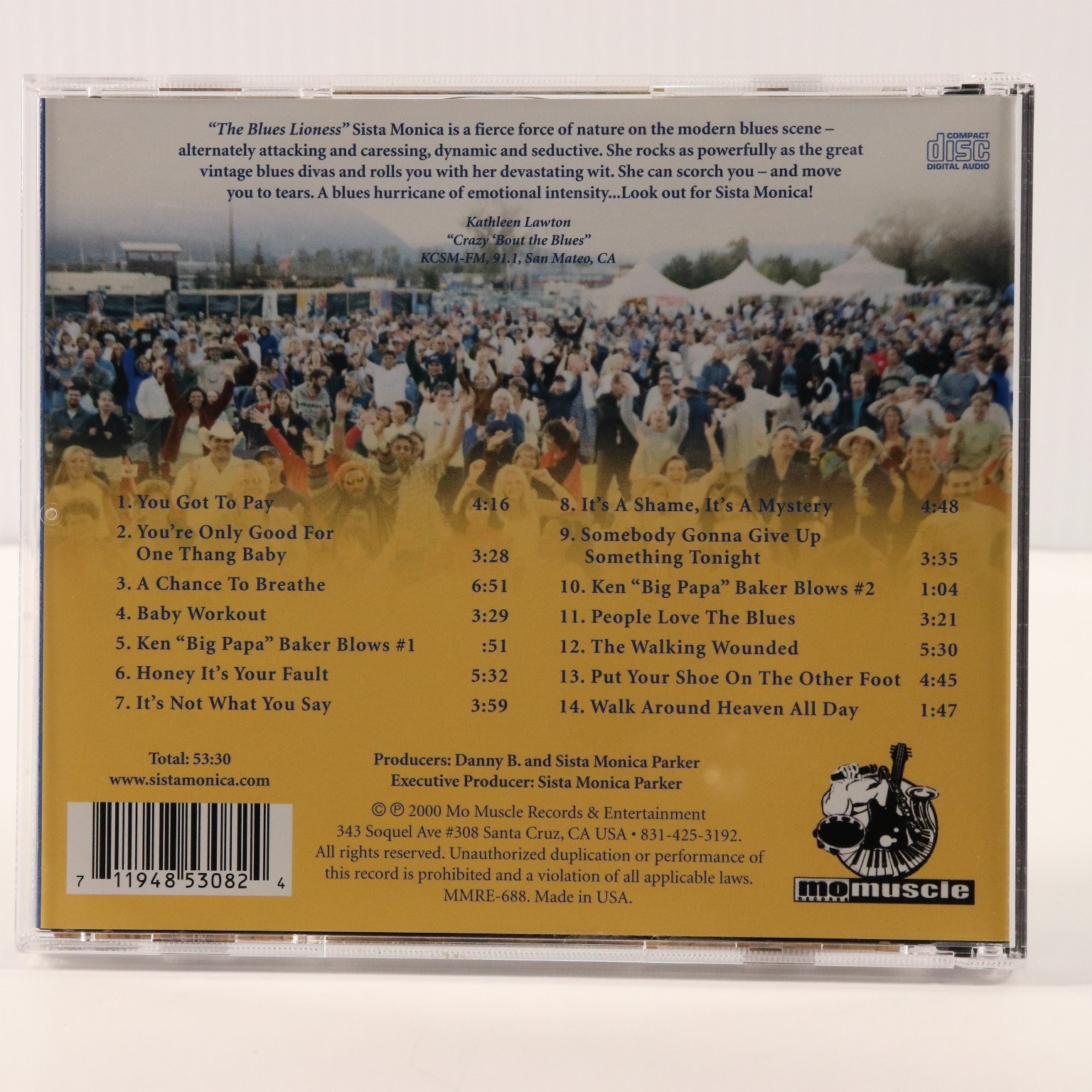 Sista Monica People Love the Blues CD 2000 Blues R&B Mo Muscle Records MMRE-688