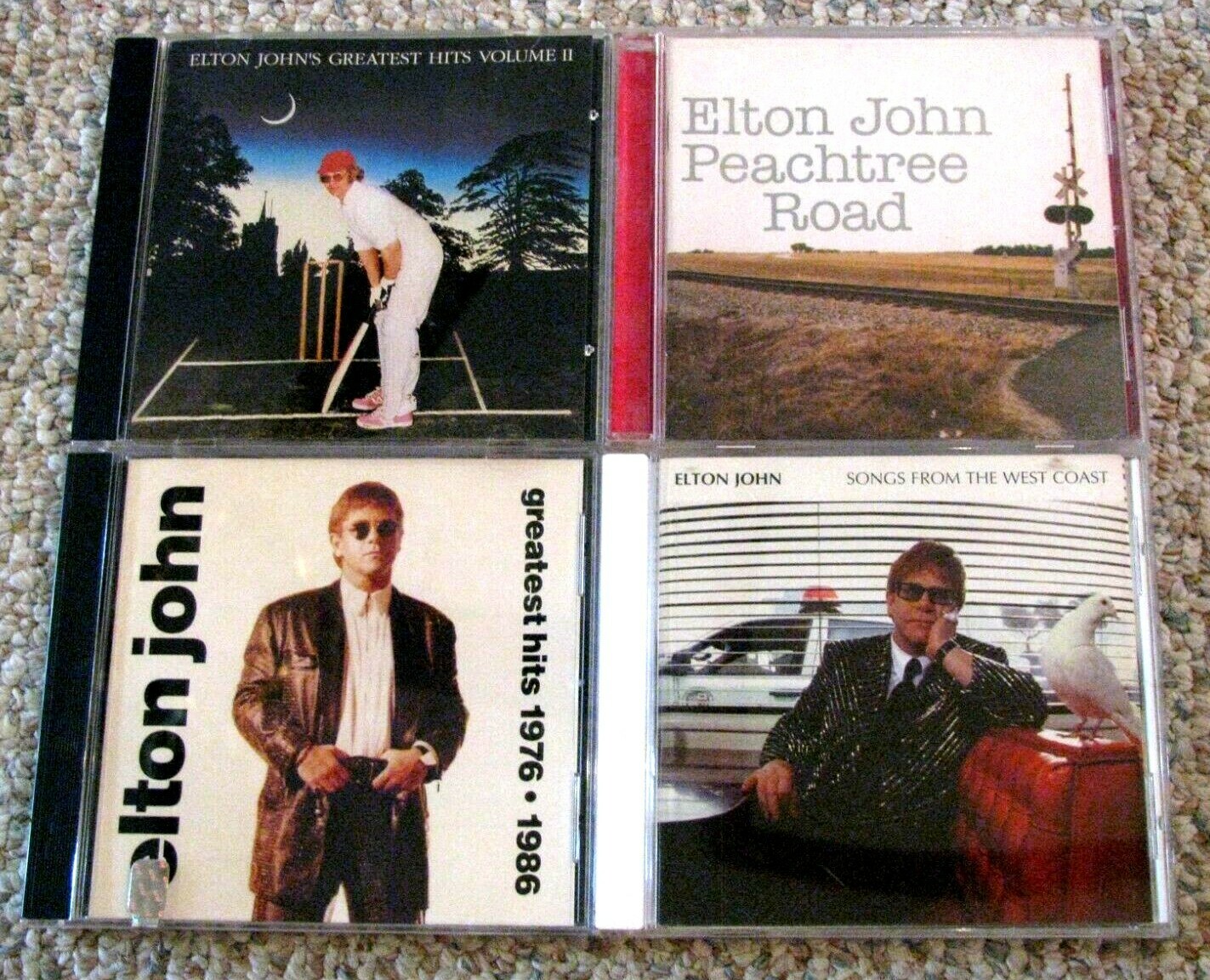 ELTON JOHN~~LOT OF 10 CDs 1970s 1980s Pop FREE SHIPPING