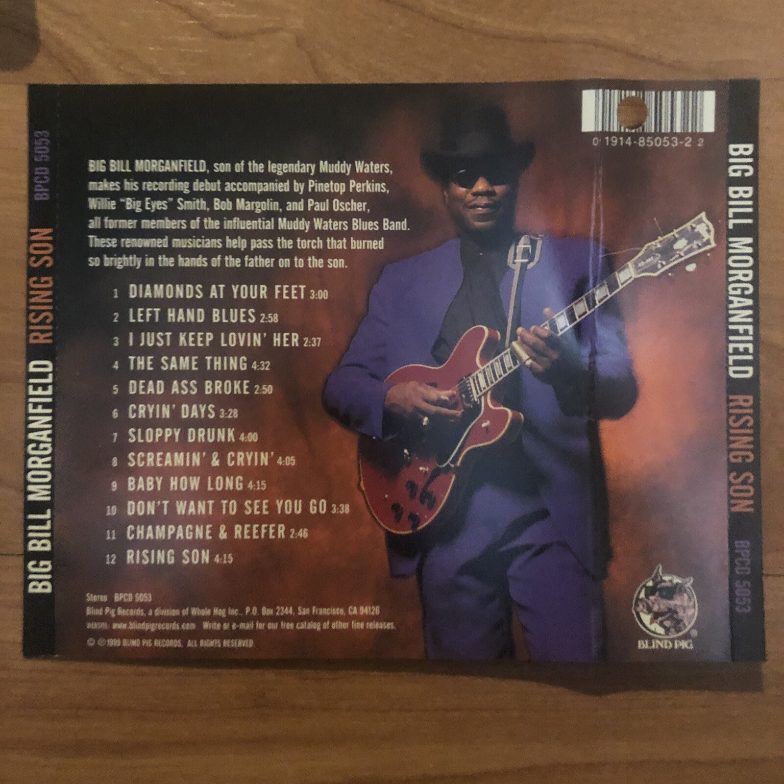 Rising Son - Big Bill Morganfield -CD (NO JEWEL CASE) CD & SLEEVE