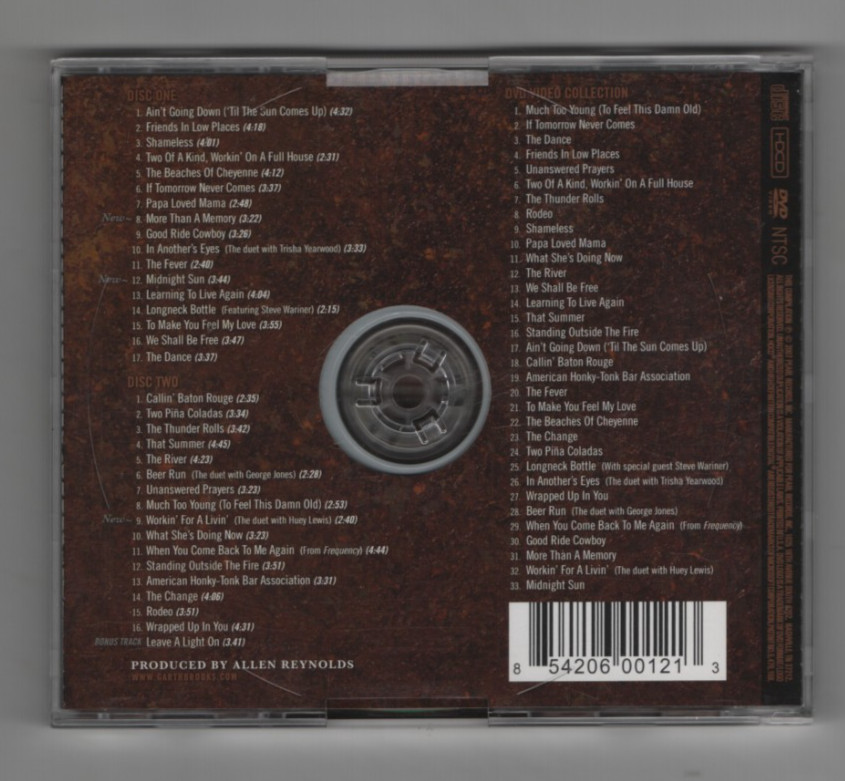 The Ultimate Hits by Garth Brooks (CD , 3 Discs, 2 CD, 1 DVD) Country Music