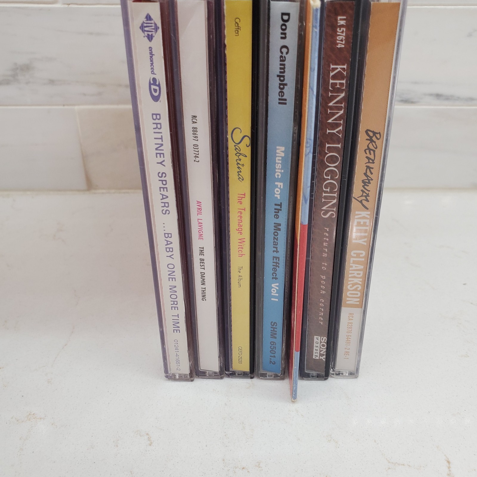 1990s CDs Britney Avril Sabrina Mozart Effect My Scene Loggins Pooh Corner Kelly