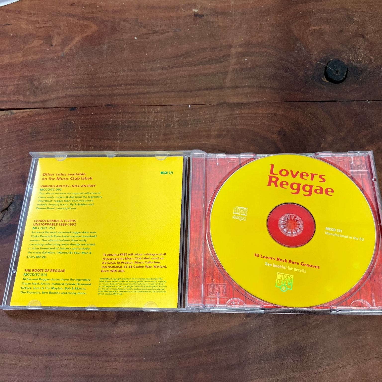 Lovers Reggae Music Club CD 18 Lovers Rock Rare Grooves Compilation