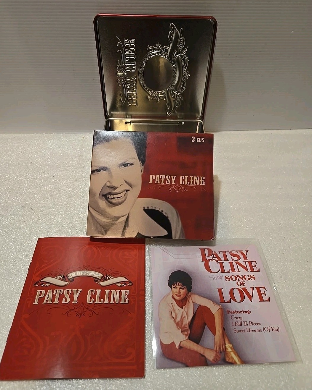 Patsy Cline Collector’s Edition 3 CD Box Set Tin Steel Case