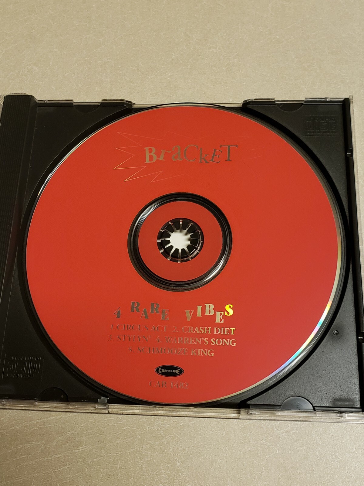 4 Rare Vibes [EP] by Bracket (CD, Apr-1996, Caroline Distribution)