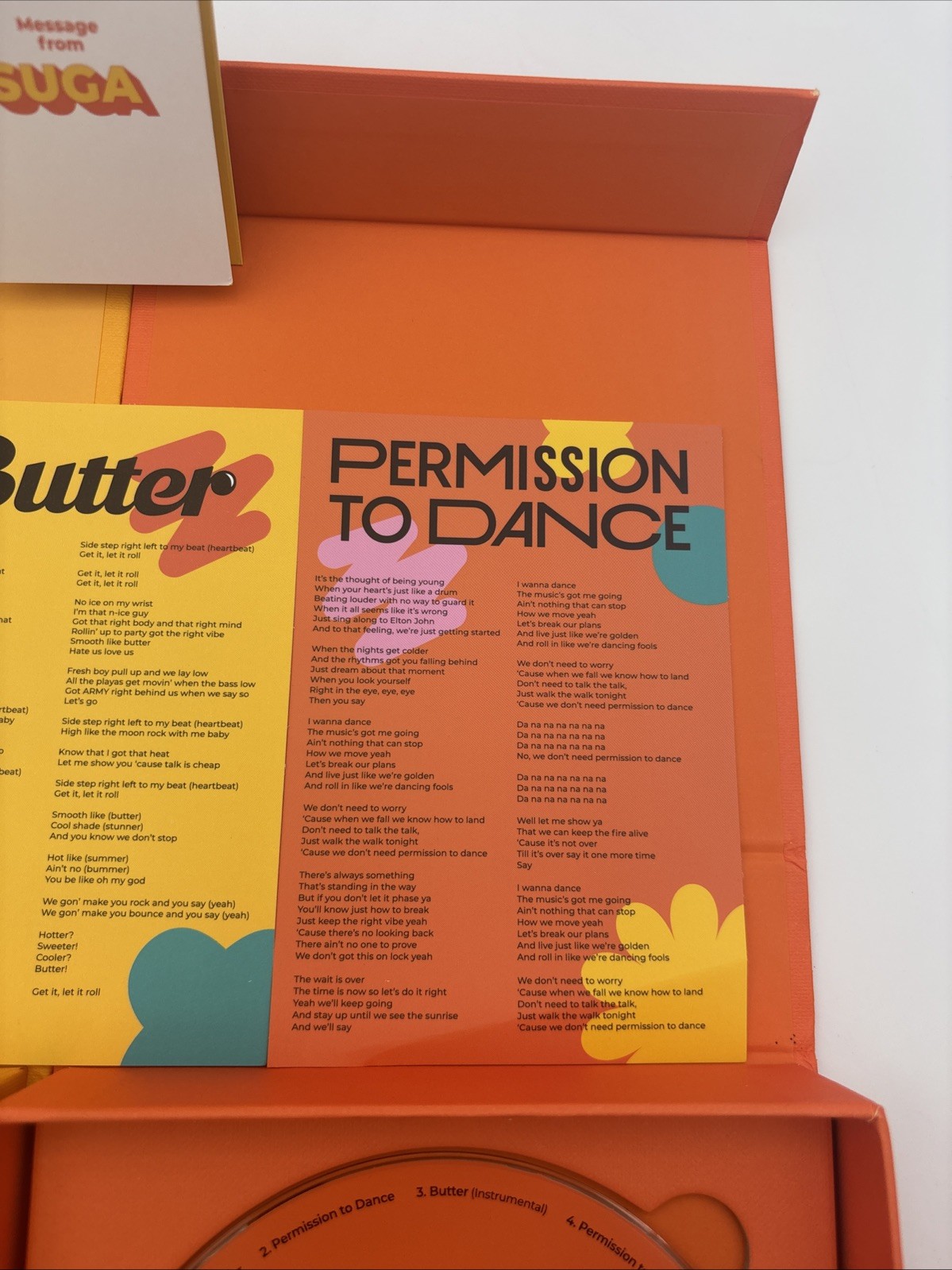 BTS Butter Album Cream and Peaches Version Complete Set