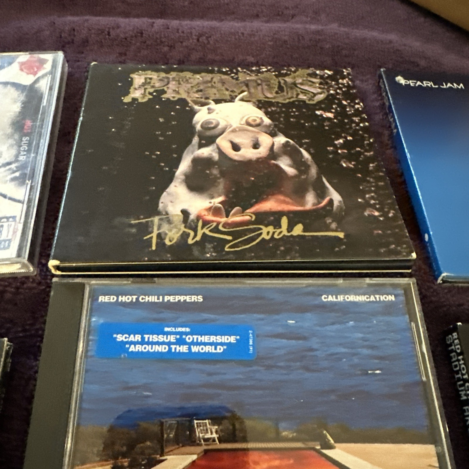Lot Of 10 1990s Rock Cds Nirvana Primus Tool Pearl Jam RHCP Grunge