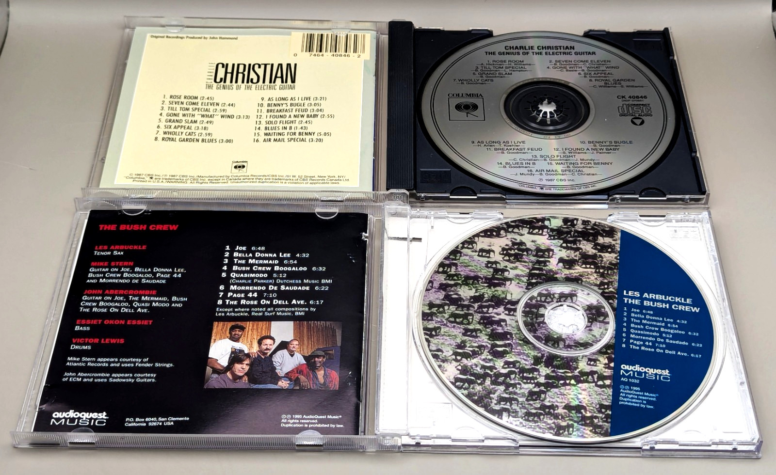 Jazz CD Lot John Coltrane Erroll Garner Charlie Christian Bunk & Louis Flanagan