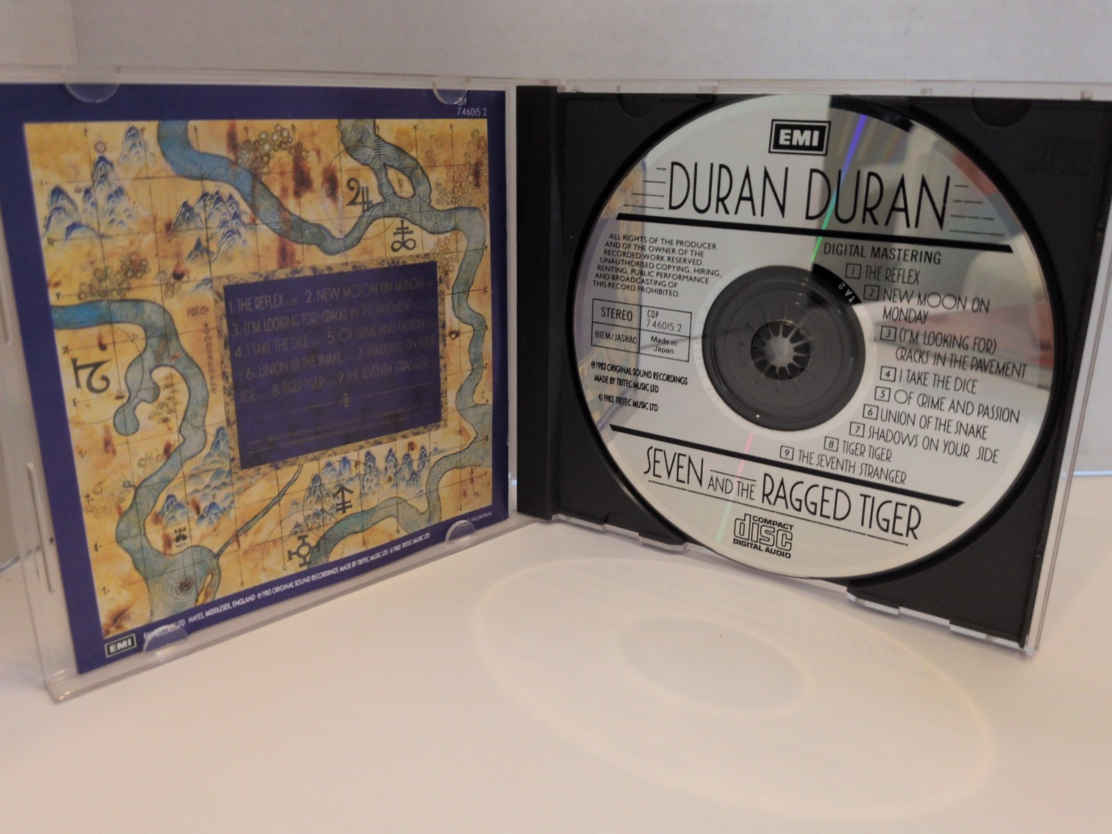 Duran Duran CD Seven And The Ragged Tiger 1983 Capitol New Wave Multicolor