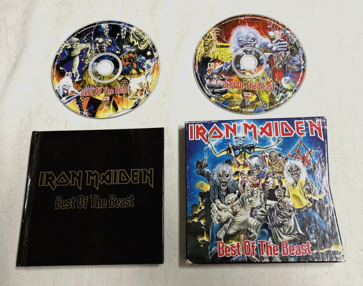 *RARE* IRON MAIDEN-BEST OF THE BEAST-1996 UK IMPORT 2-CD BOXSET WITH BOOKLET EMI