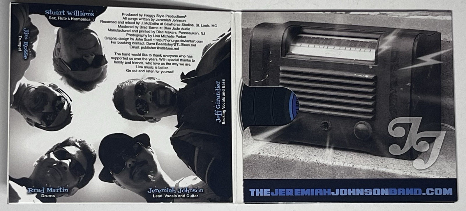 Jeremiah Johnson Brand Blue CD 2011 Blues Rock Southern Rock Guitar Album