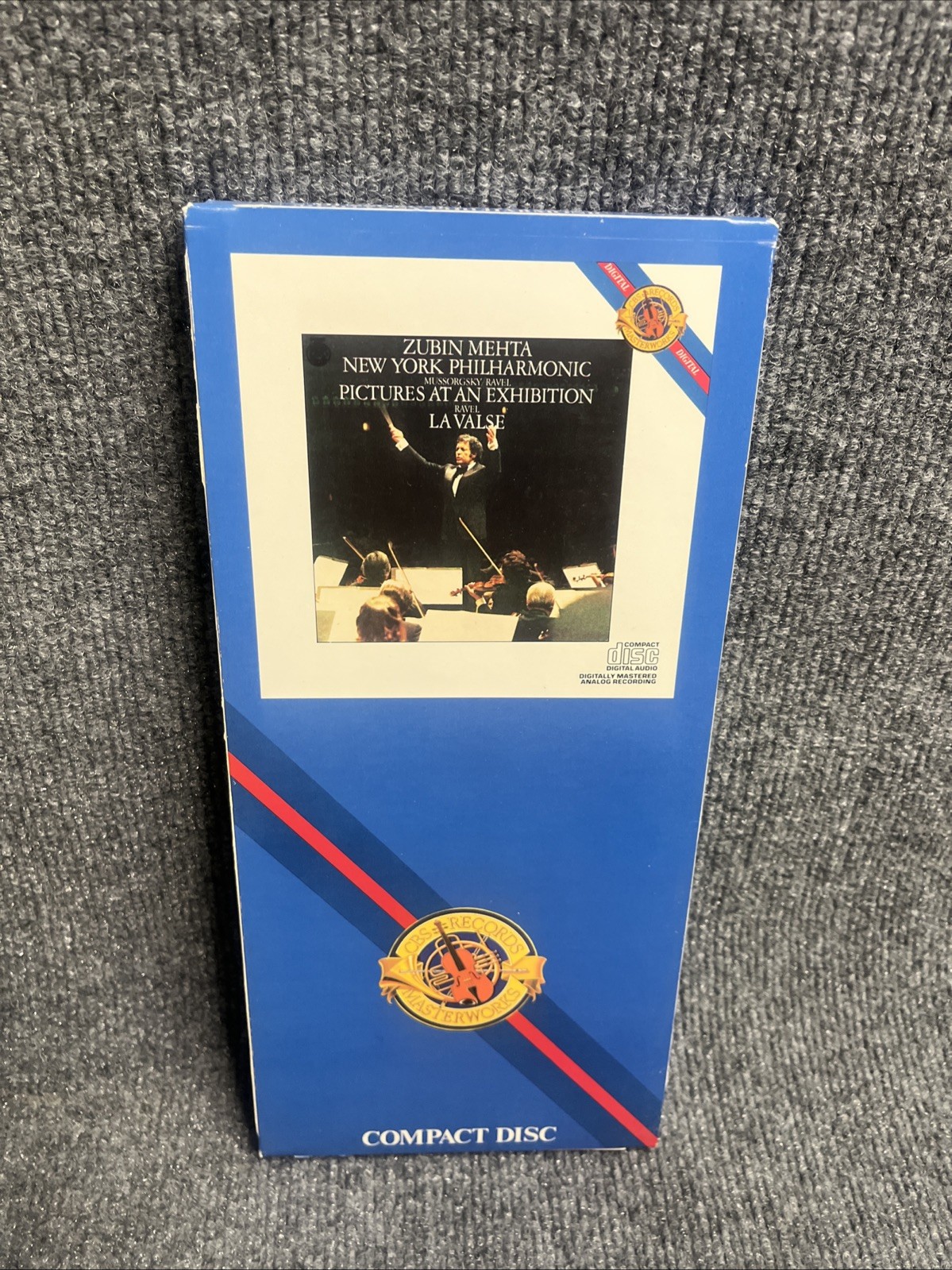 Pictures At An Exhibition / La Valse by Zubin Mehta (CD, 1984) Longbox CBS Promo