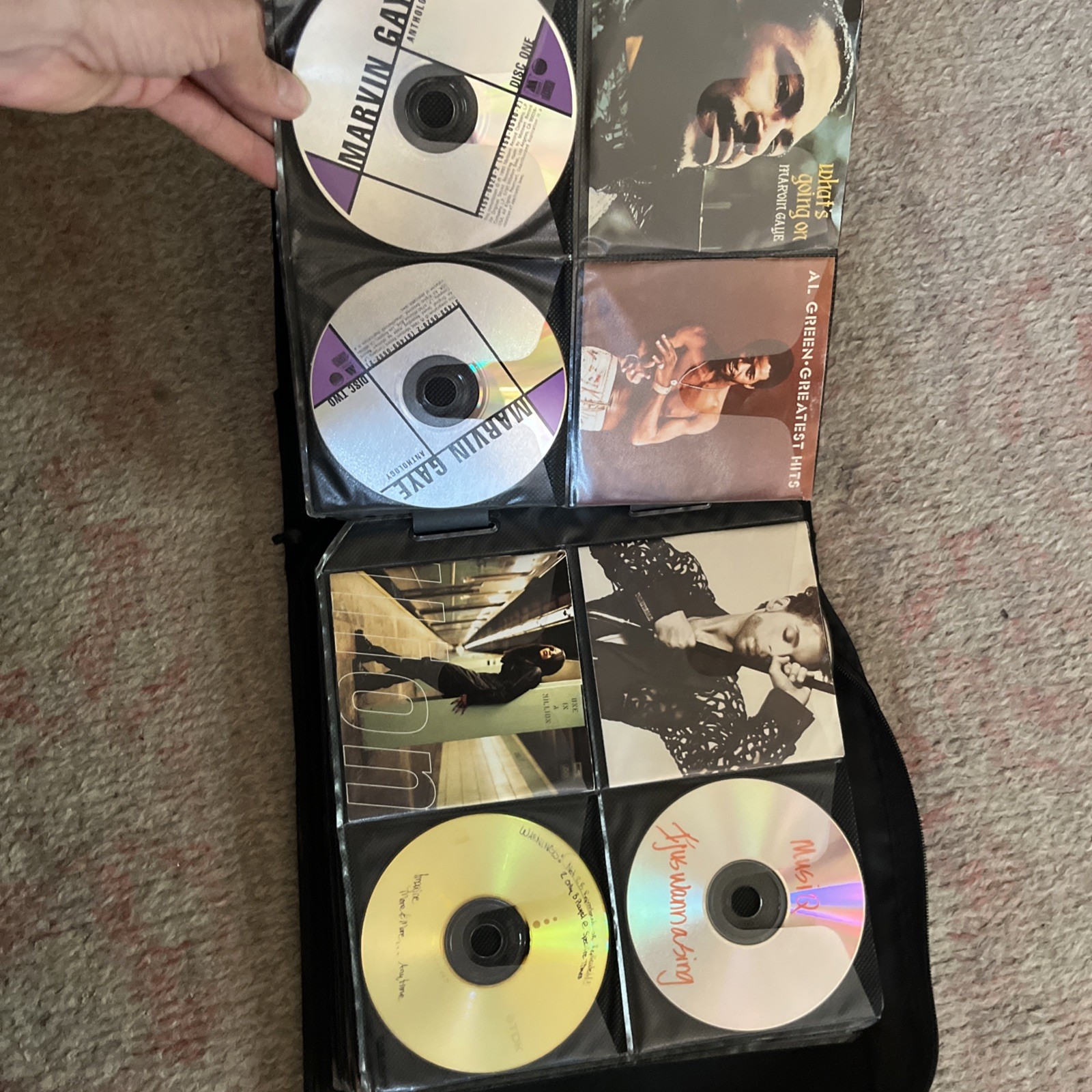 Lot of 208 CD Binder Rap Hip Hop Soul R&B 90’s mostly full