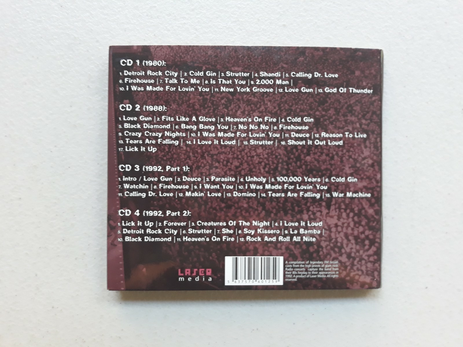 Kiss Crazy Nights Radio Broadcasts 4 Disc, Paul Stanley CD Lot