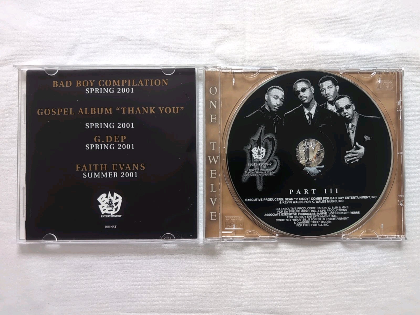 112: Part III. R&B/Soul/Hip-Hop CD Album. Bad Boy Records, 2001. Tested Like New