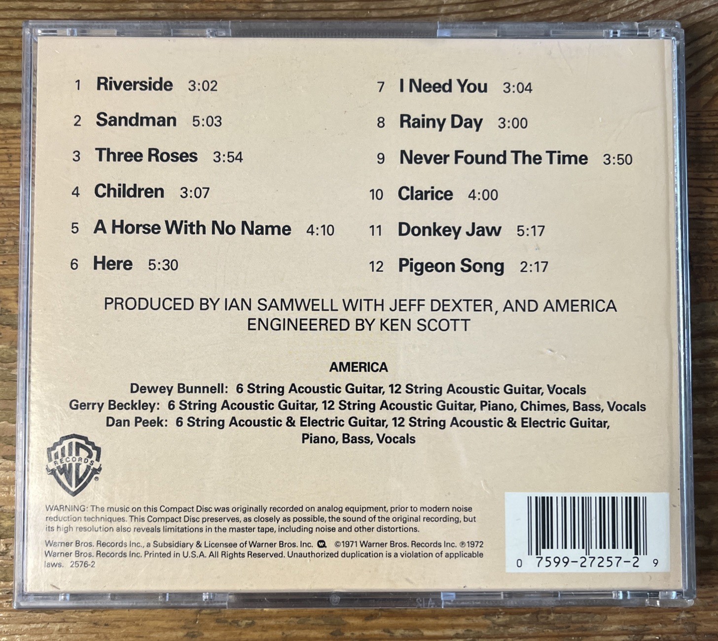 America CD Lot of 2 Encore More Greatest Hits and Self-Titled Classic Rock