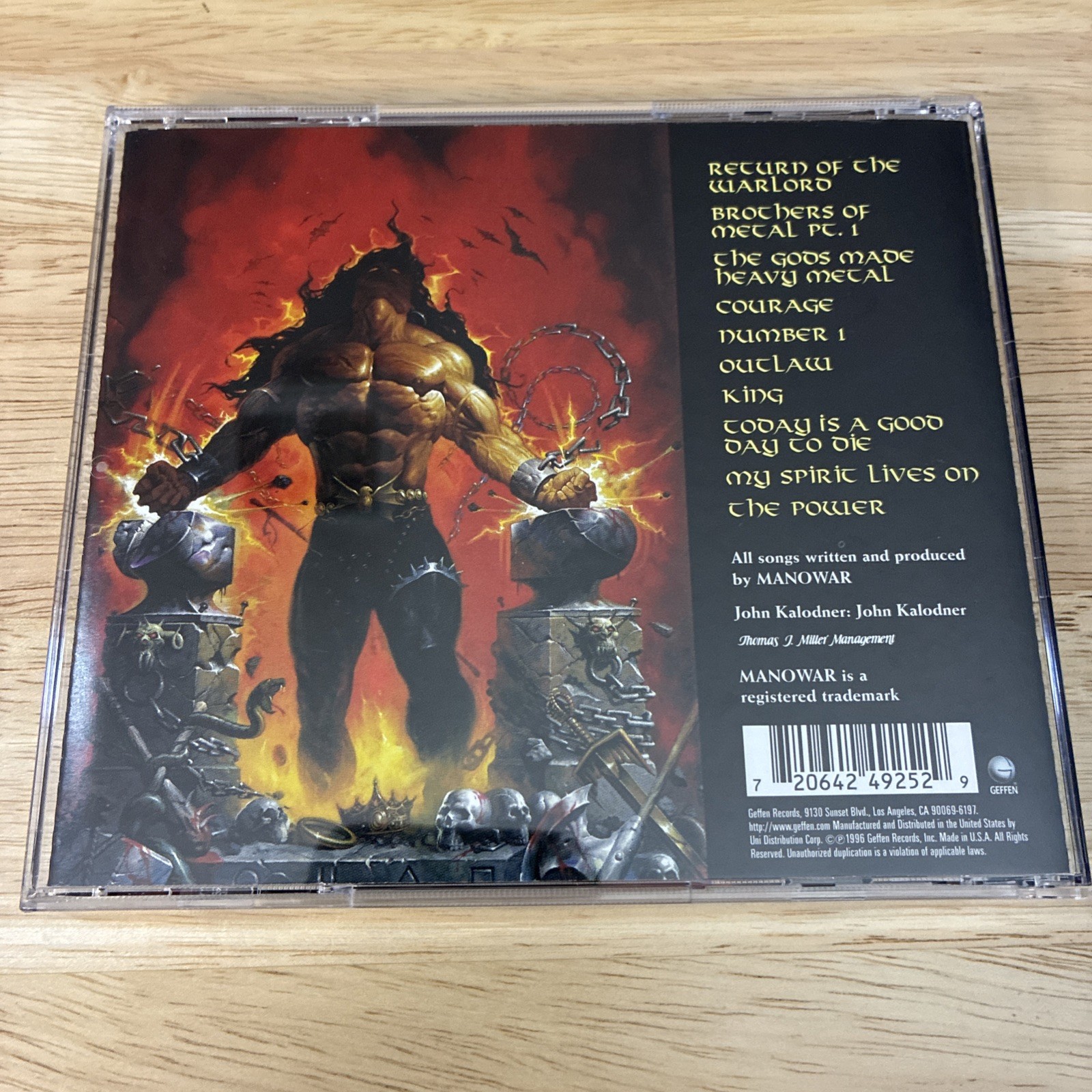 Louder than Hell by Manowar (CD, 1996)