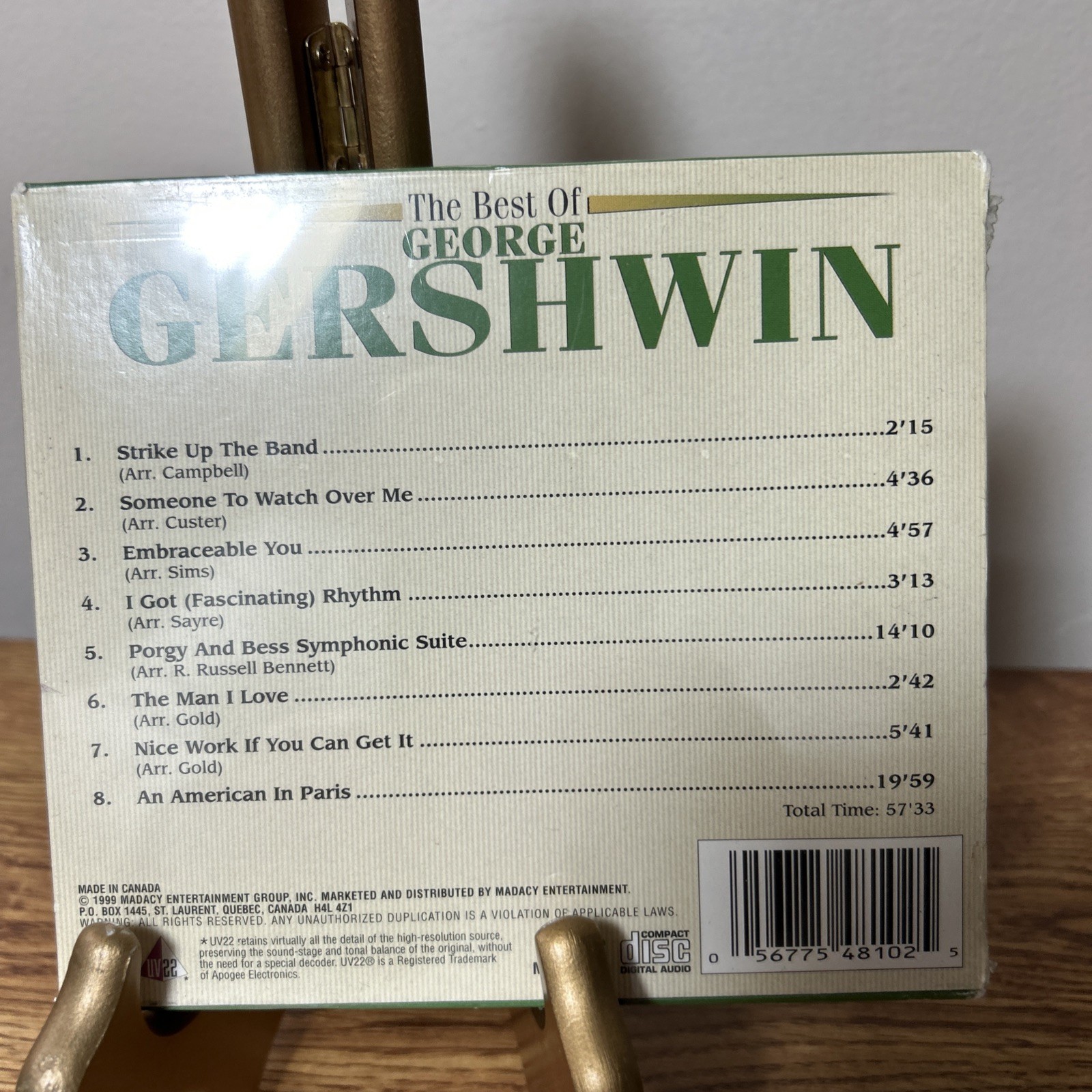 The Best of George Gershwin CD New