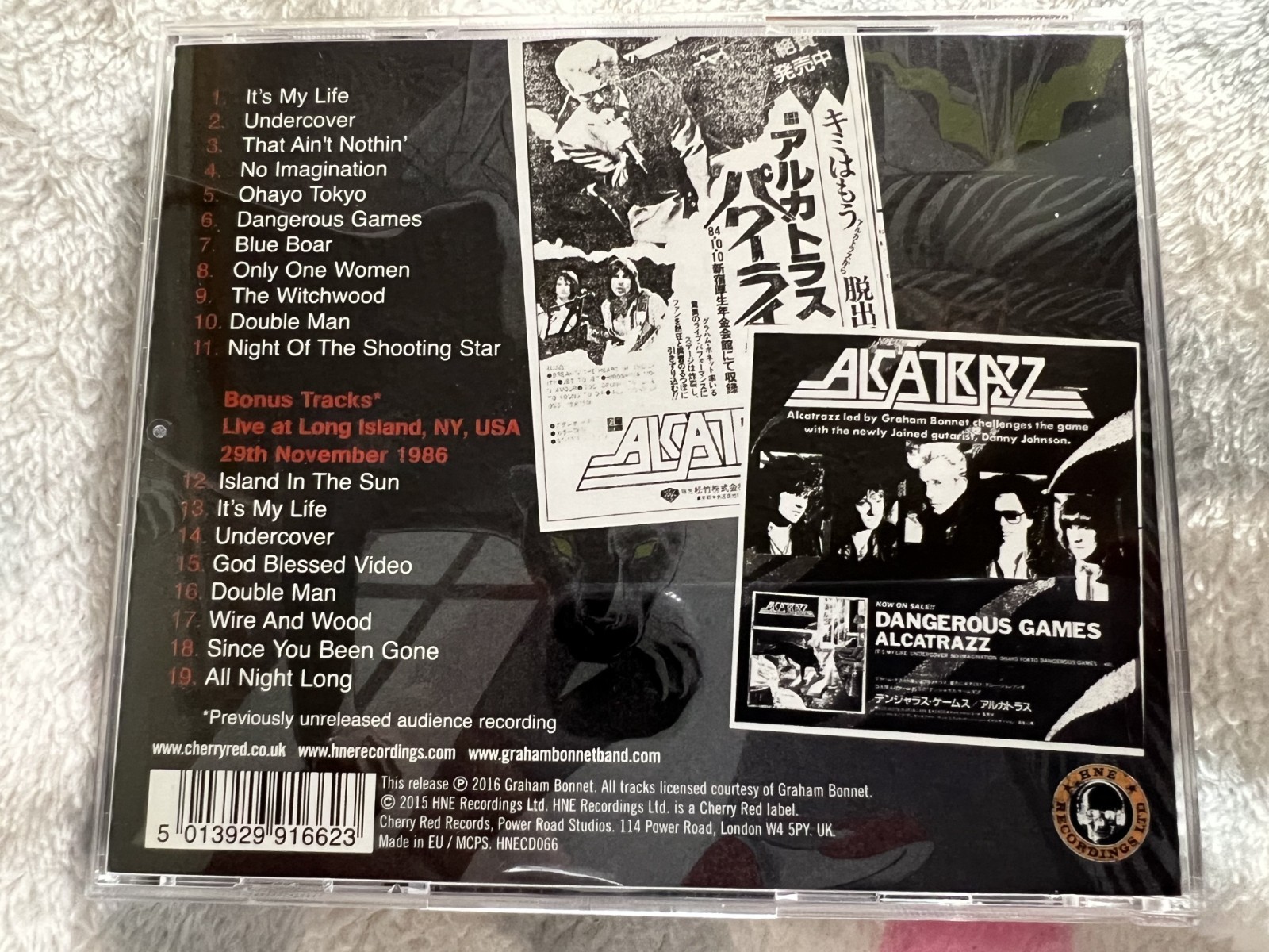 Alcatrazz Dangerous Games CD 1986 Graham Bonnet VG+ 5013929916623